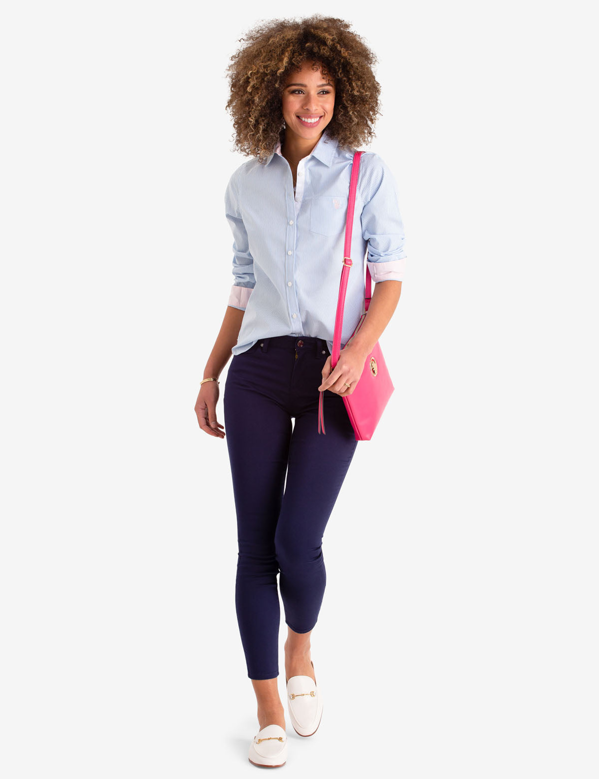 Mid Rise Sateen Jegging with Zip Fly & Pockets | Comfort Fit