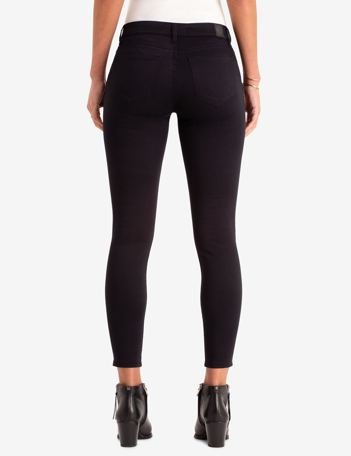 Mid Rise Sateen Jegging with Zip Fly & Pockets | Comfort Fit
