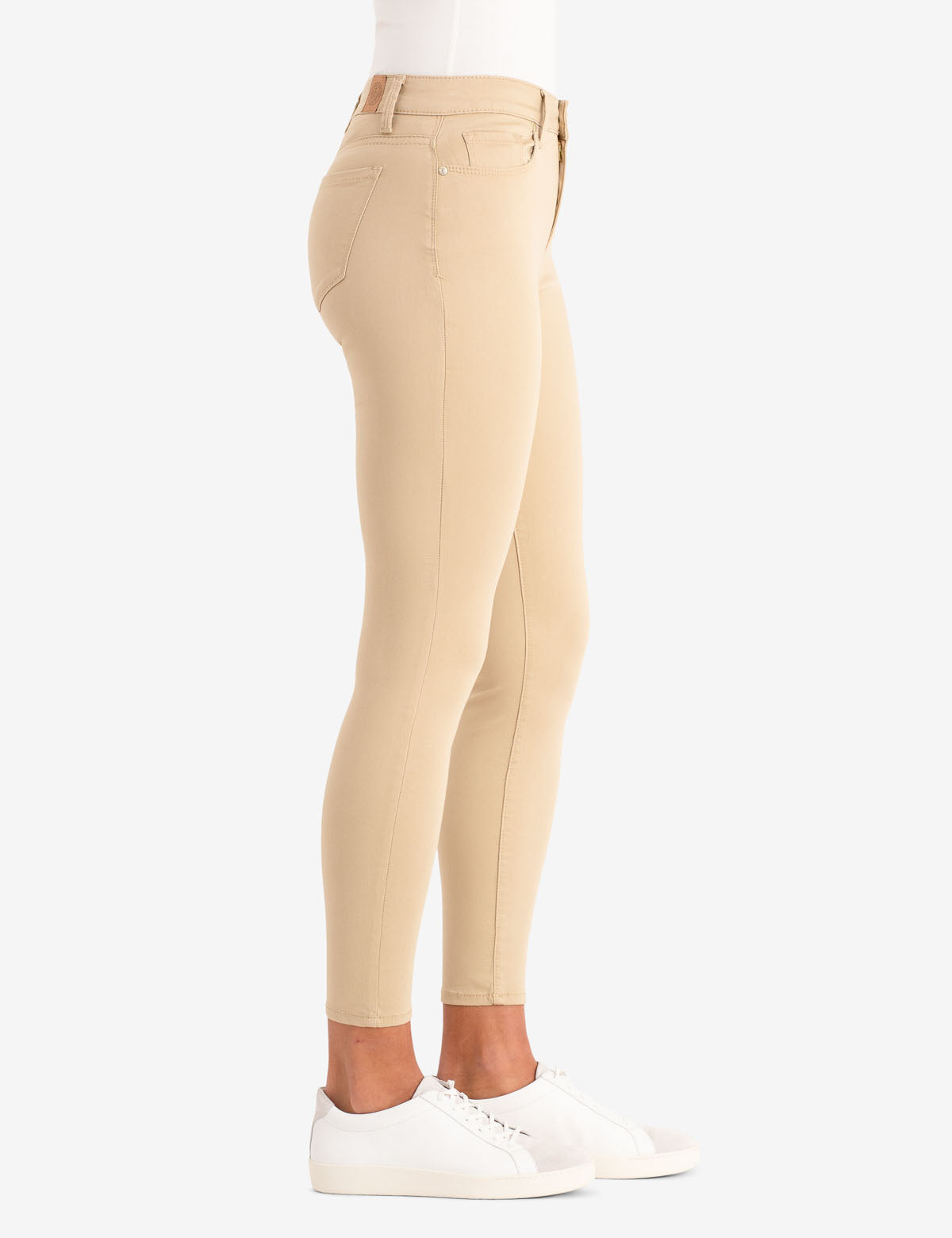 Mid Rise Sateen Jegging with Zip Fly & Pockets | Comfort Fit