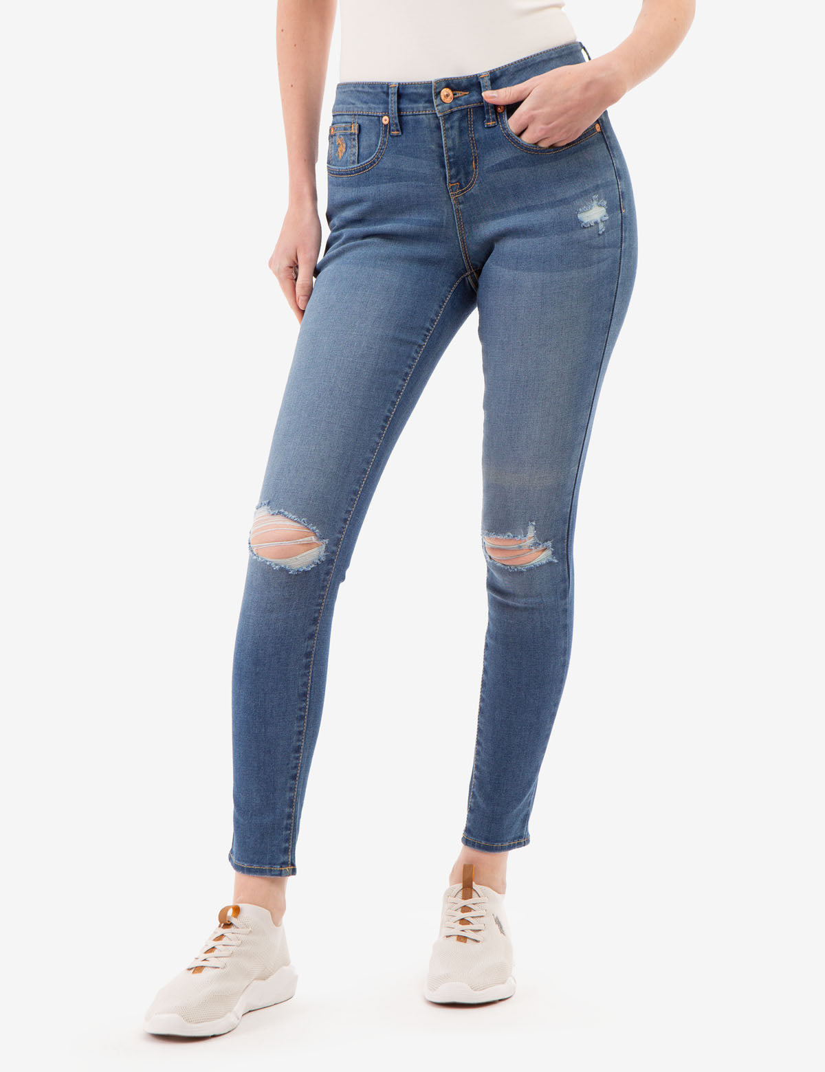 Mid Rise Super Skinny Jegging | Stretchy Comfort Fit Jeans
