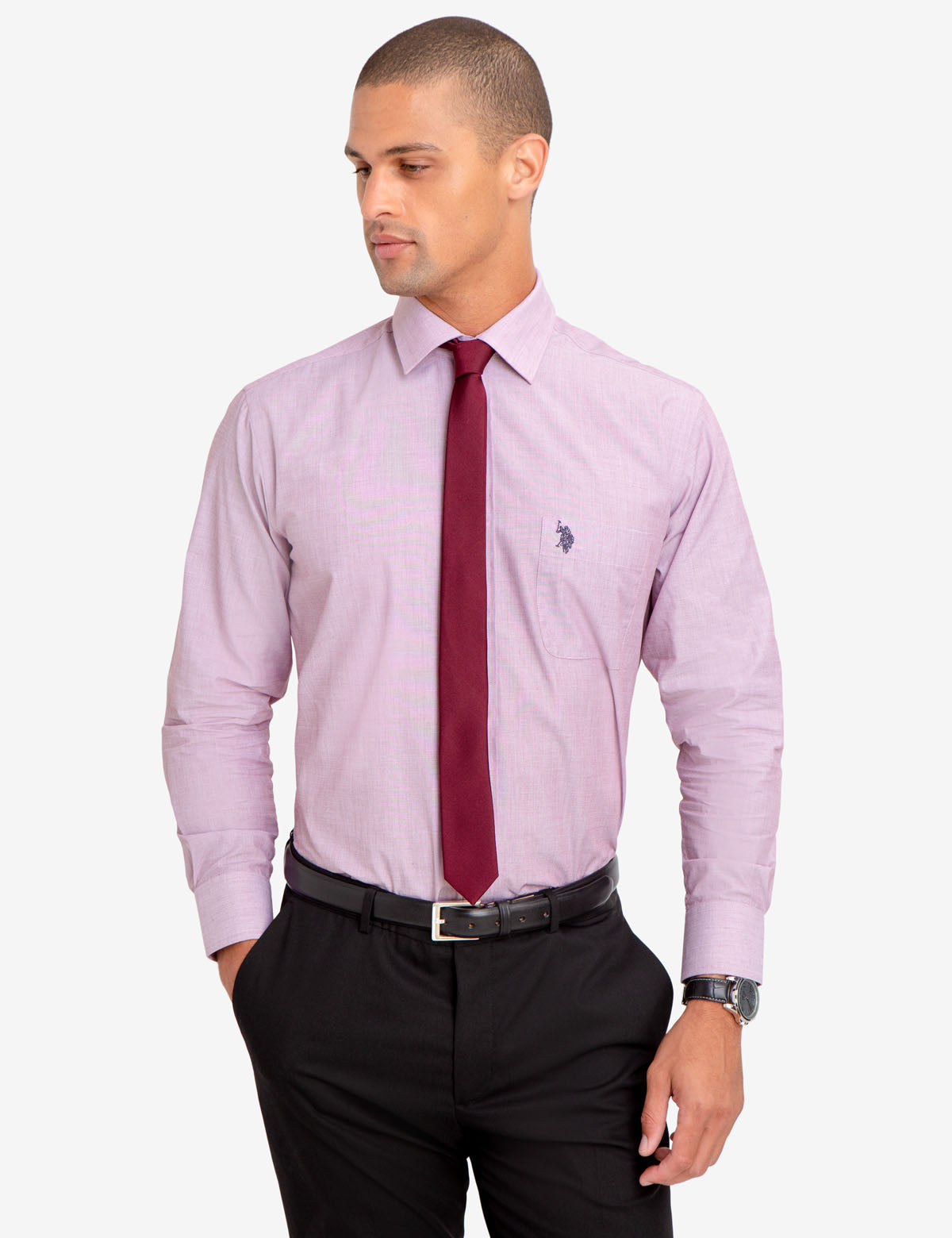 Mini Plaid Dress Shirt for Men | Button-Up & Easy Care