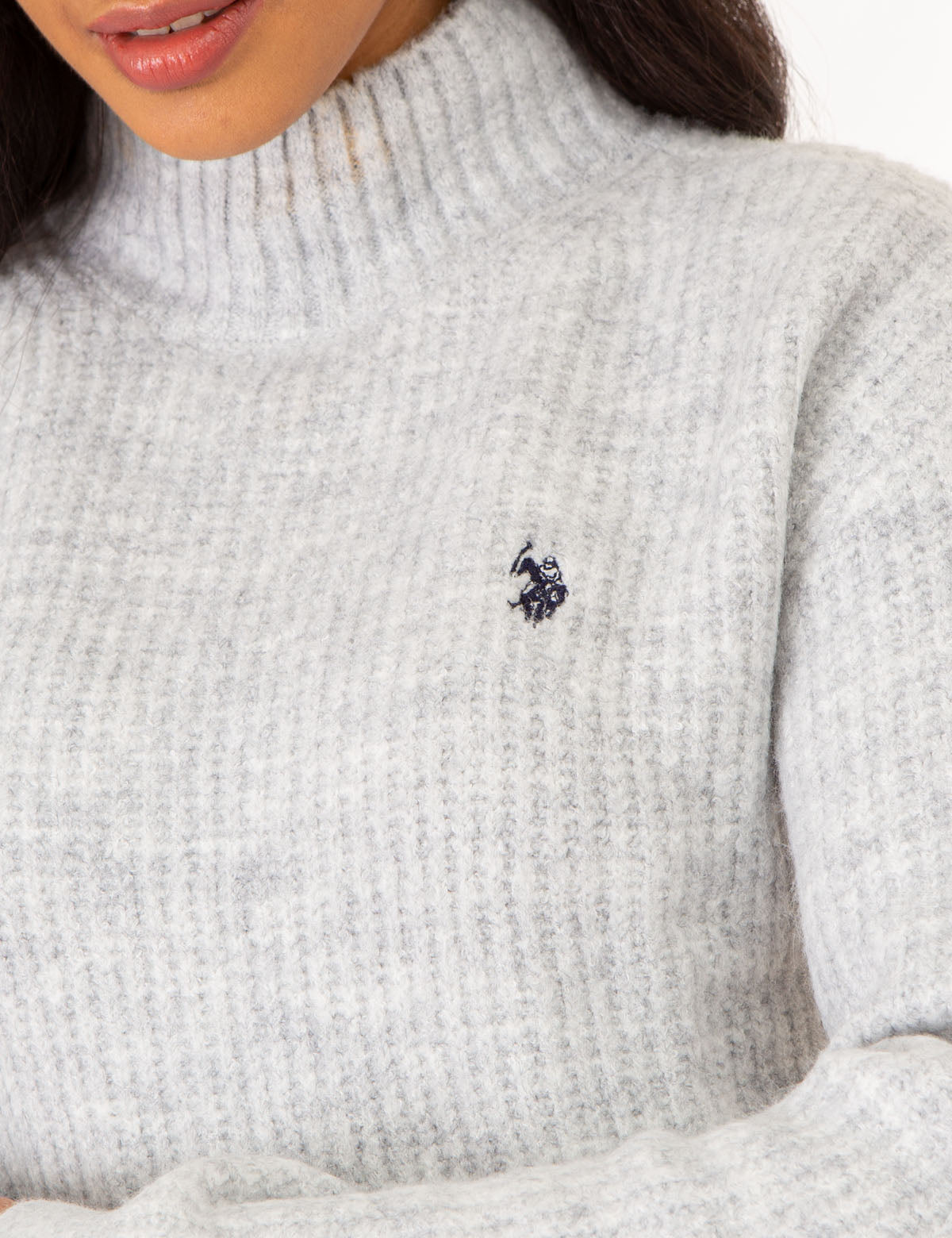 Mock Neck Side Slit Sweater for Women | Cozy Knit Pullover