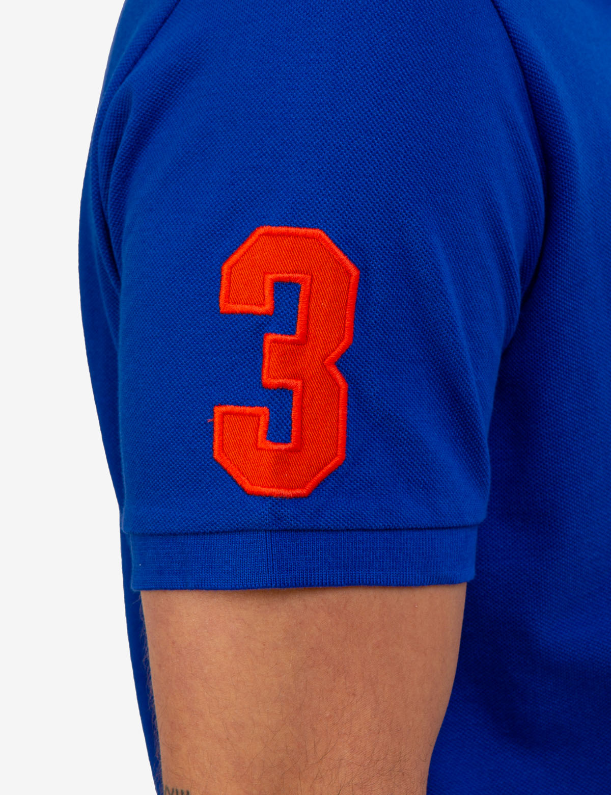 Big Logo Polo Shirt with Multicolor Embroidery | Classic Fit