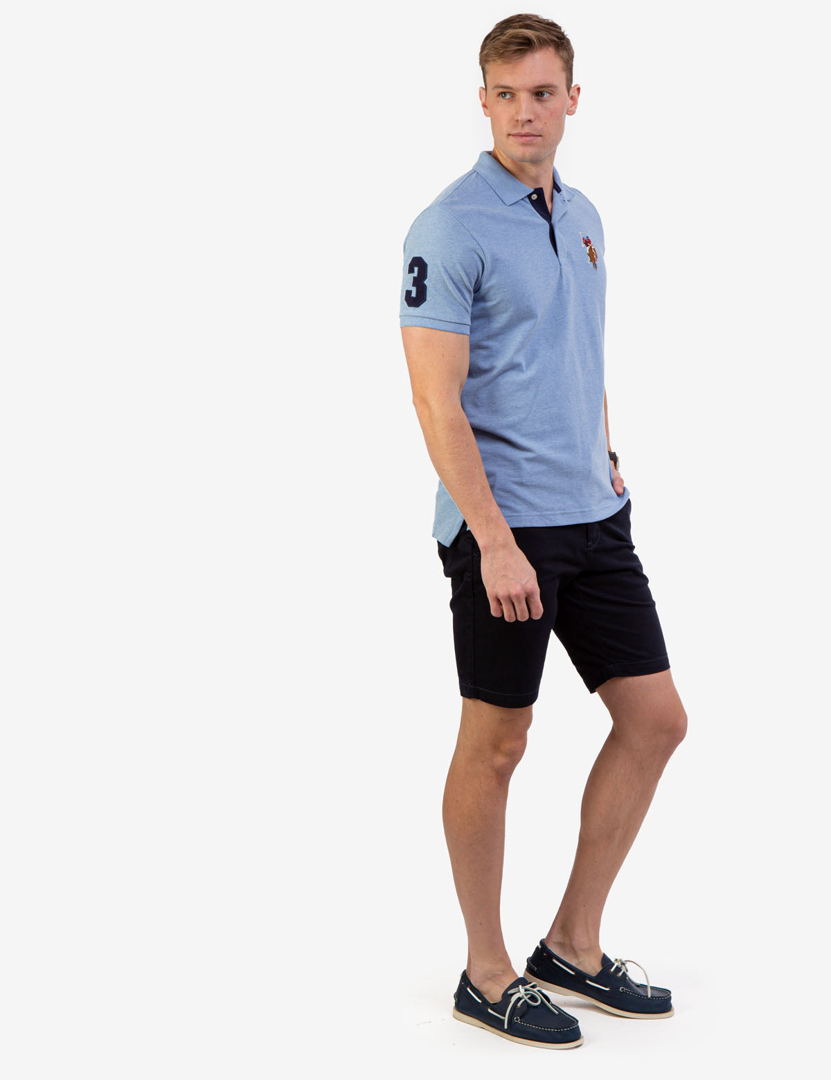Big Logo Polo Shirt with Multicolor Embroidery | Classic Fit