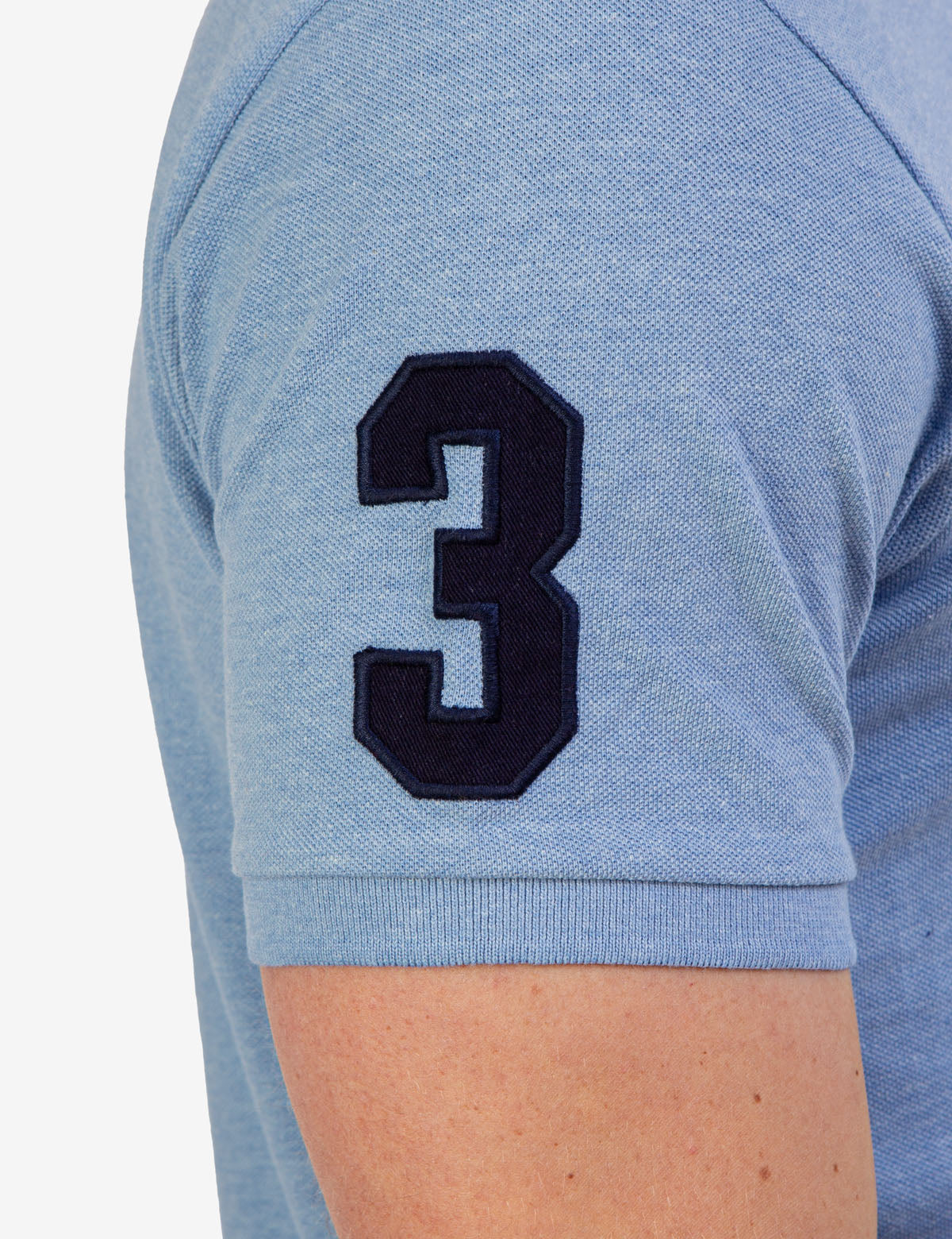 Big Logo Polo Shirt with Multicolor Embroidery | Classic Fit