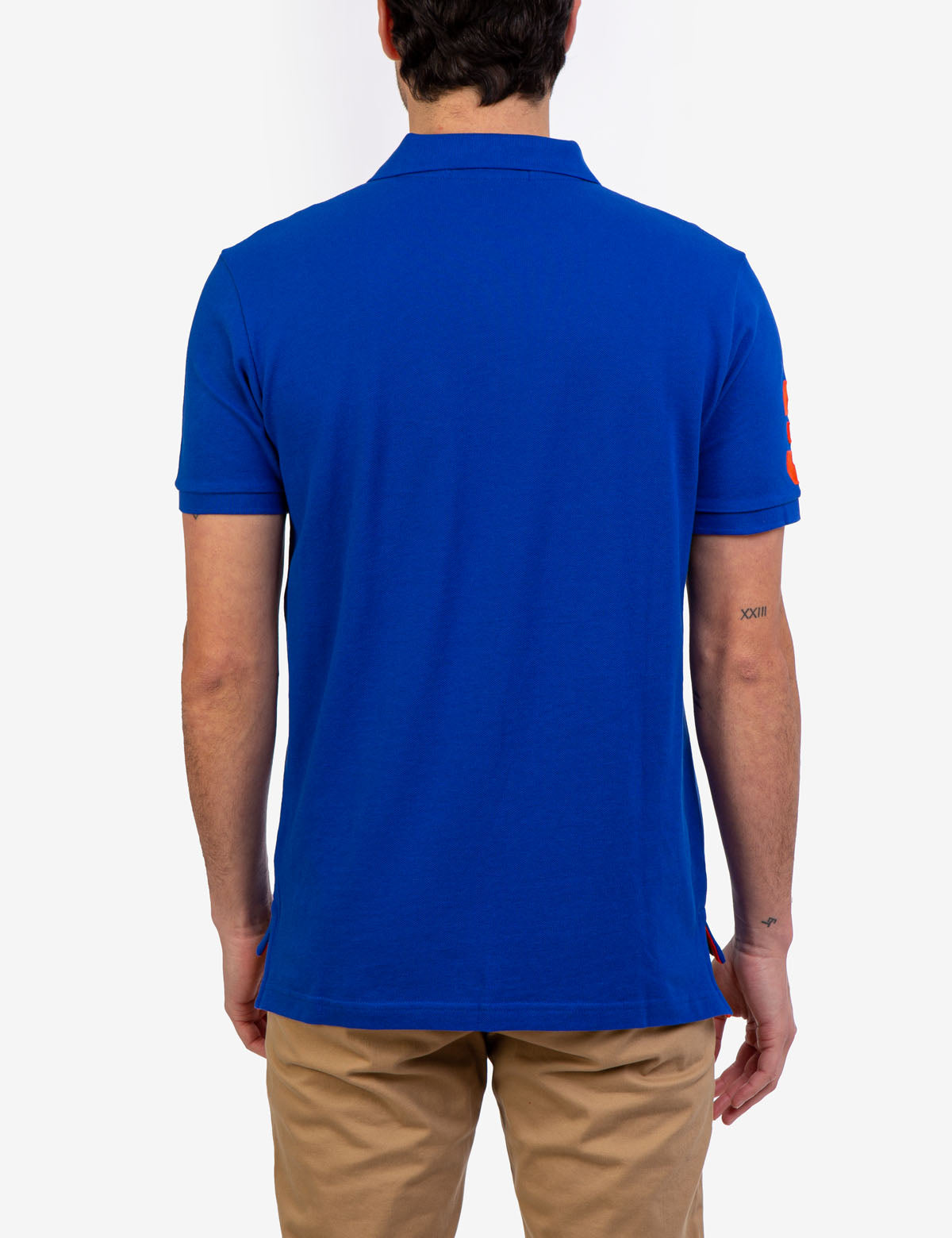 Big Logo Polo Shirt with Multicolor Embroidery | Classic Fit