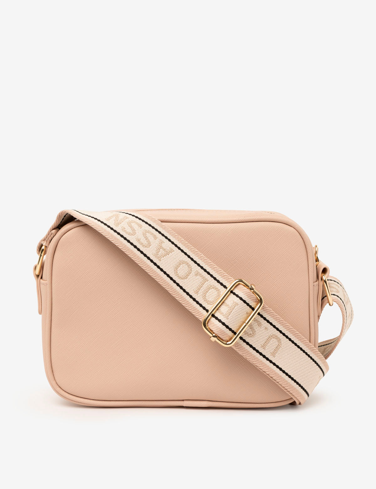 Classic Zip Crossbody Bag for Women | Saffiano PU & Logo Strap | U.S. Polo Assn.