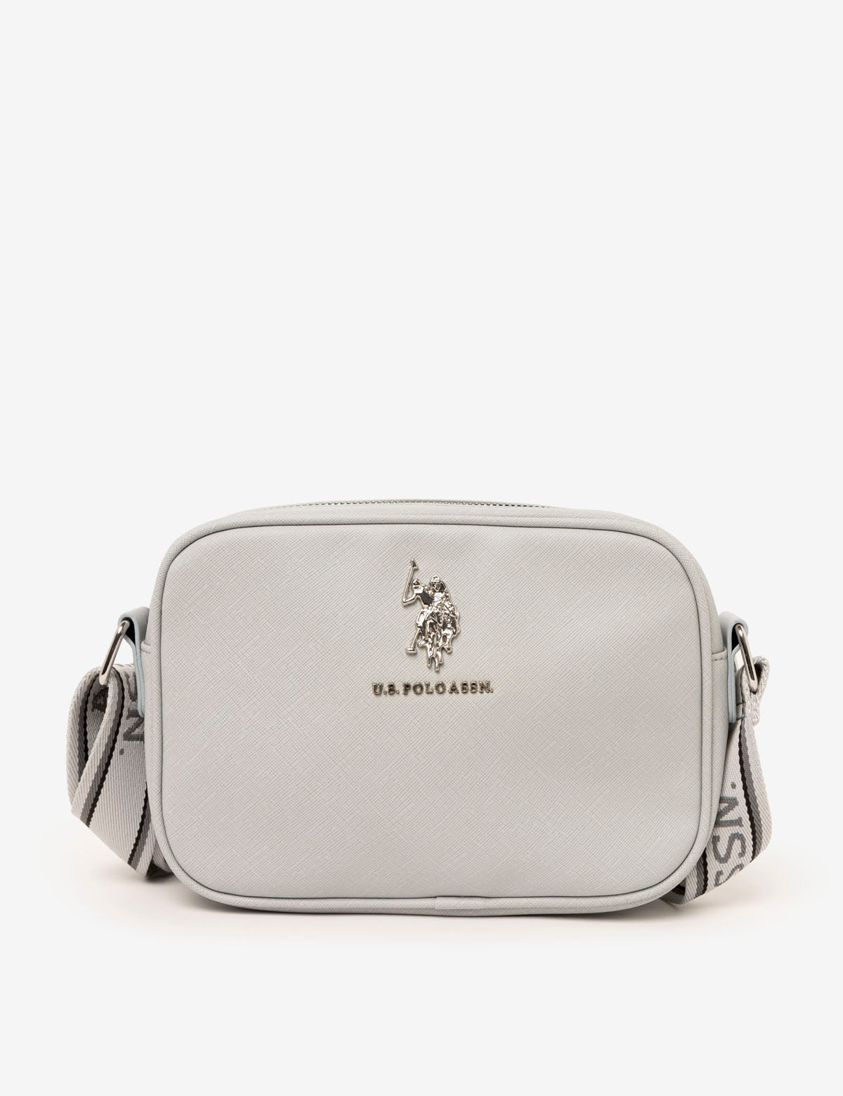 Classic Zip Crossbody Bag for Women | Saffiano PU & Logo Strap | U.S. Polo Assn.