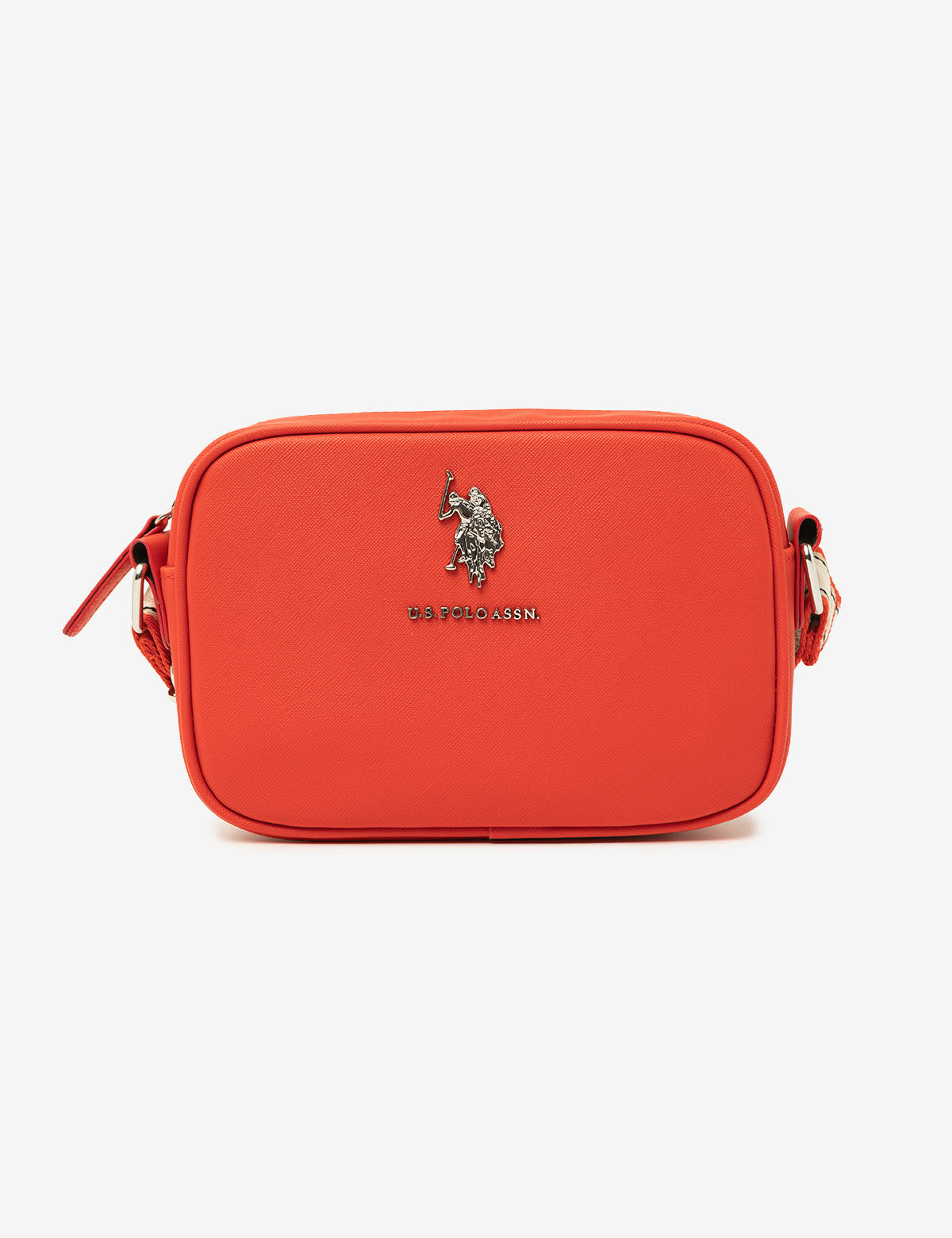 Classic Zip Crossbody Bag for Women | Saffiano PU & Logo Strap | U.S. Polo Assn.