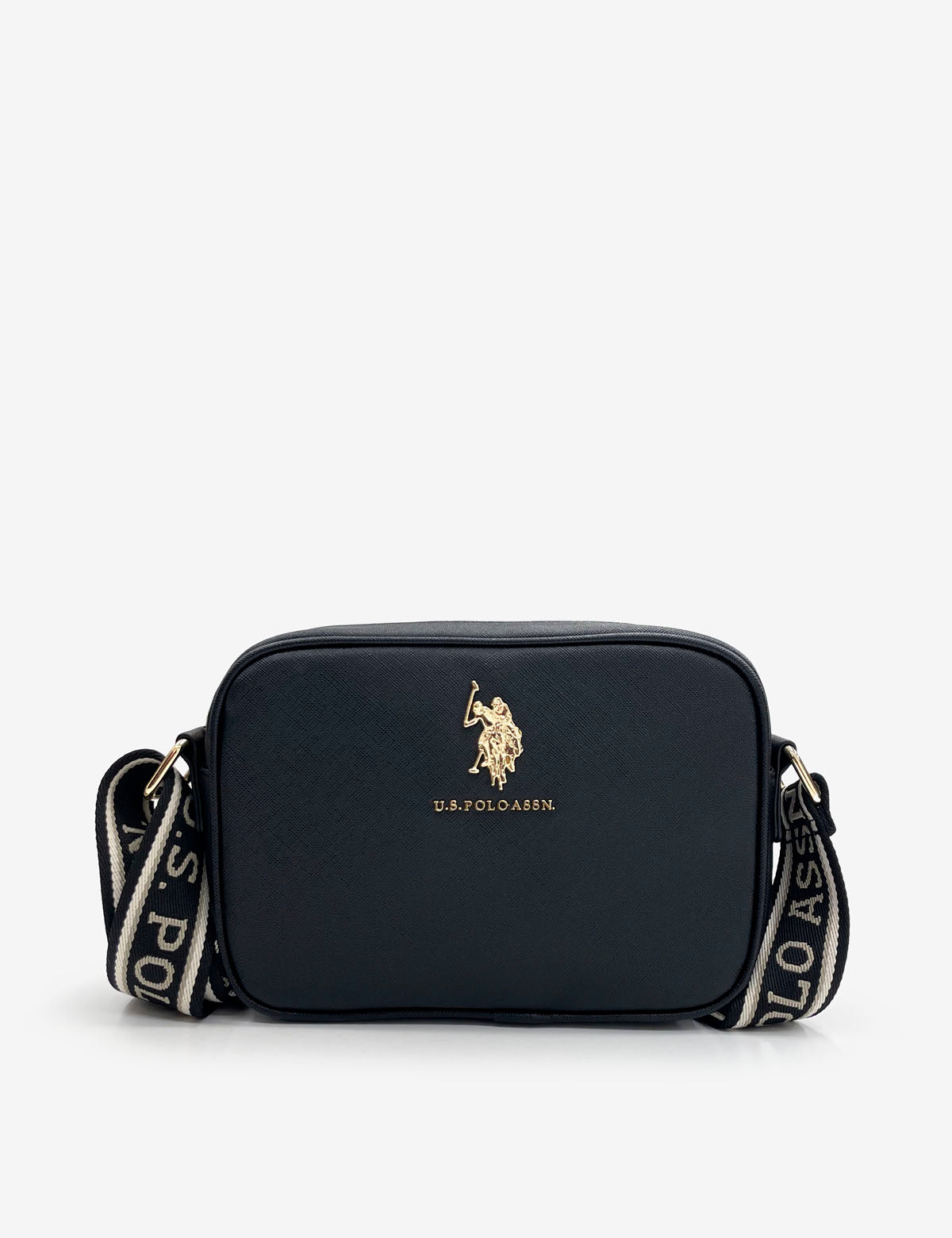 Classic Zip Crossbody Bag for Women | Saffiano PU & Logo Strap | U.S. Polo Assn.