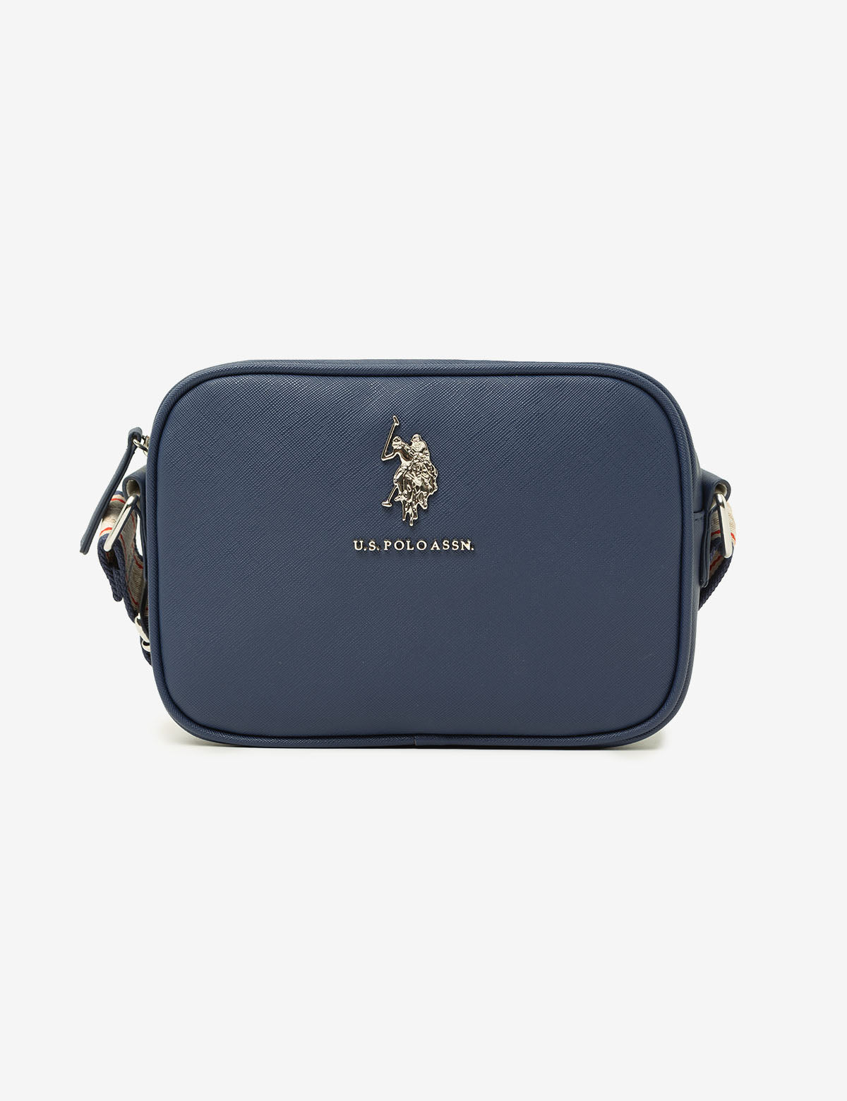 Classic Zip Crossbody Bag for Women | Saffiano PU & Logo Strap | U.S. Polo Assn.