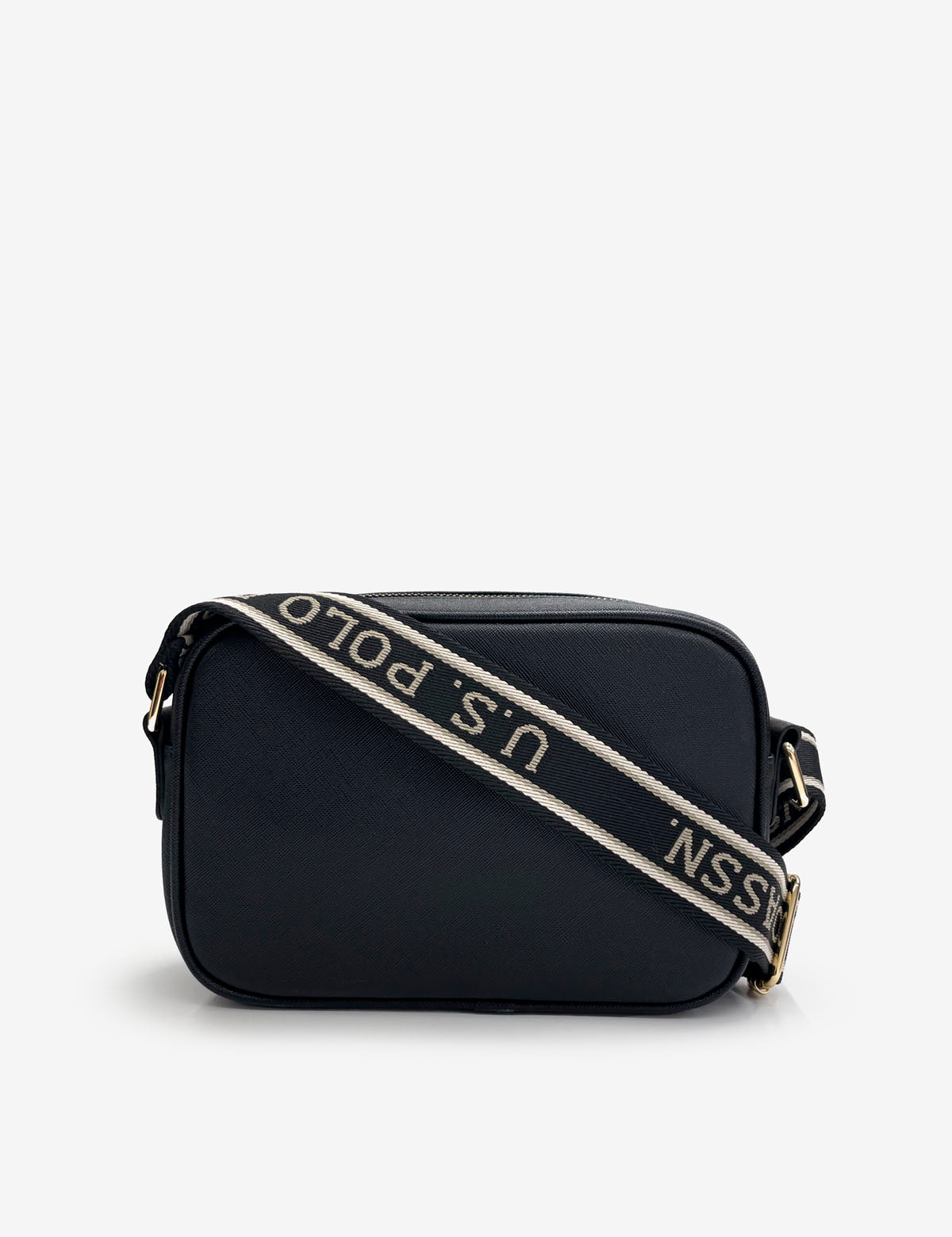 Classic Zip Crossbody Bag for Women | Saffiano PU & Logo Strap | U.S. Polo Assn.