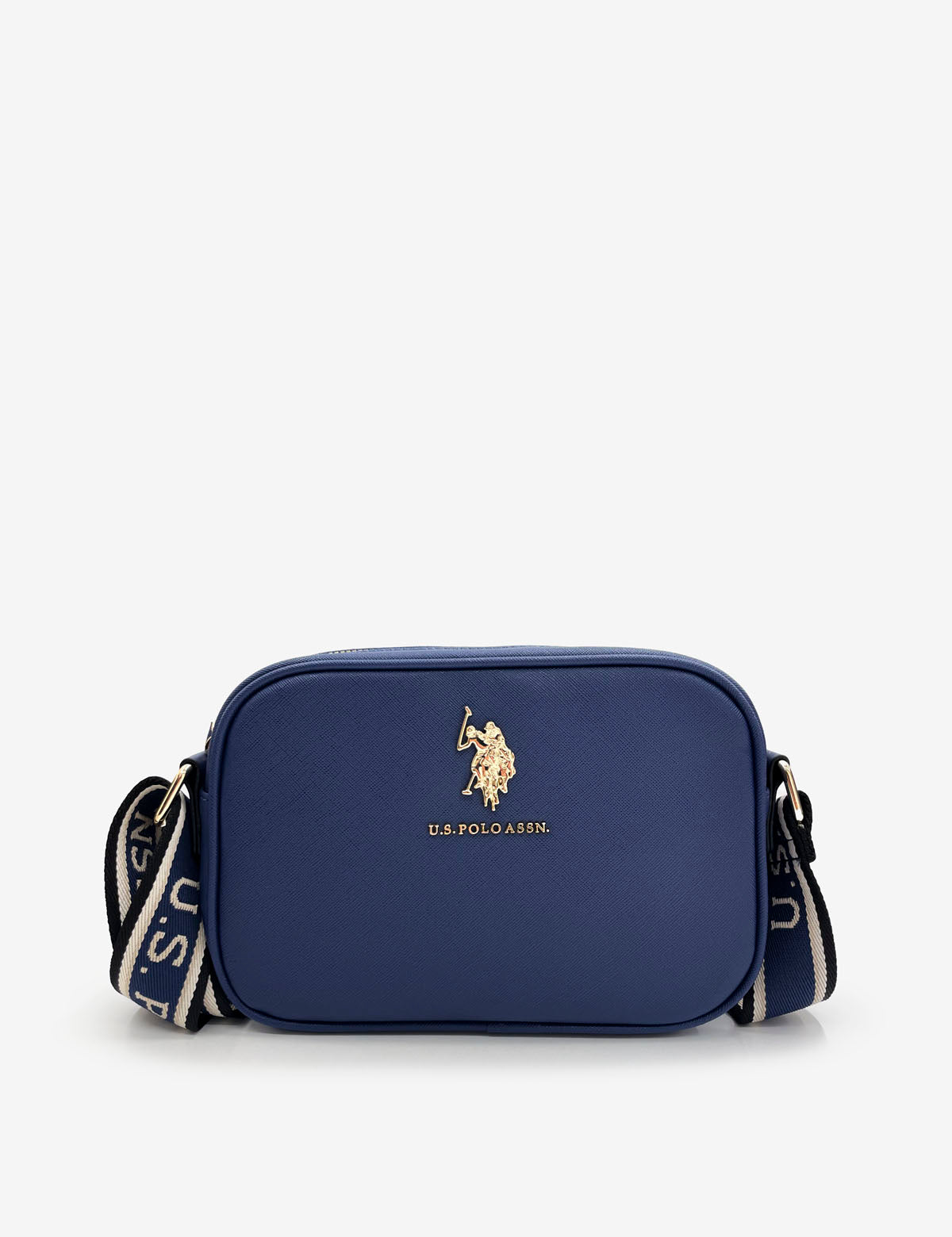 Classic Zip Crossbody Bag for Women | Saffiano PU & Logo Strap | U.S. Polo Assn.