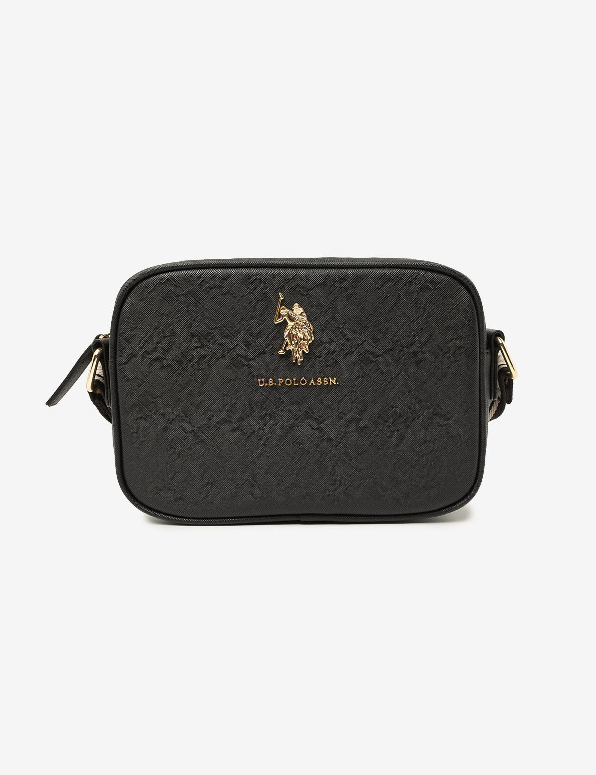 Classic Zip Crossbody Bag for Women | Saffiano PU & Logo Strap | U.S. Polo Assn.