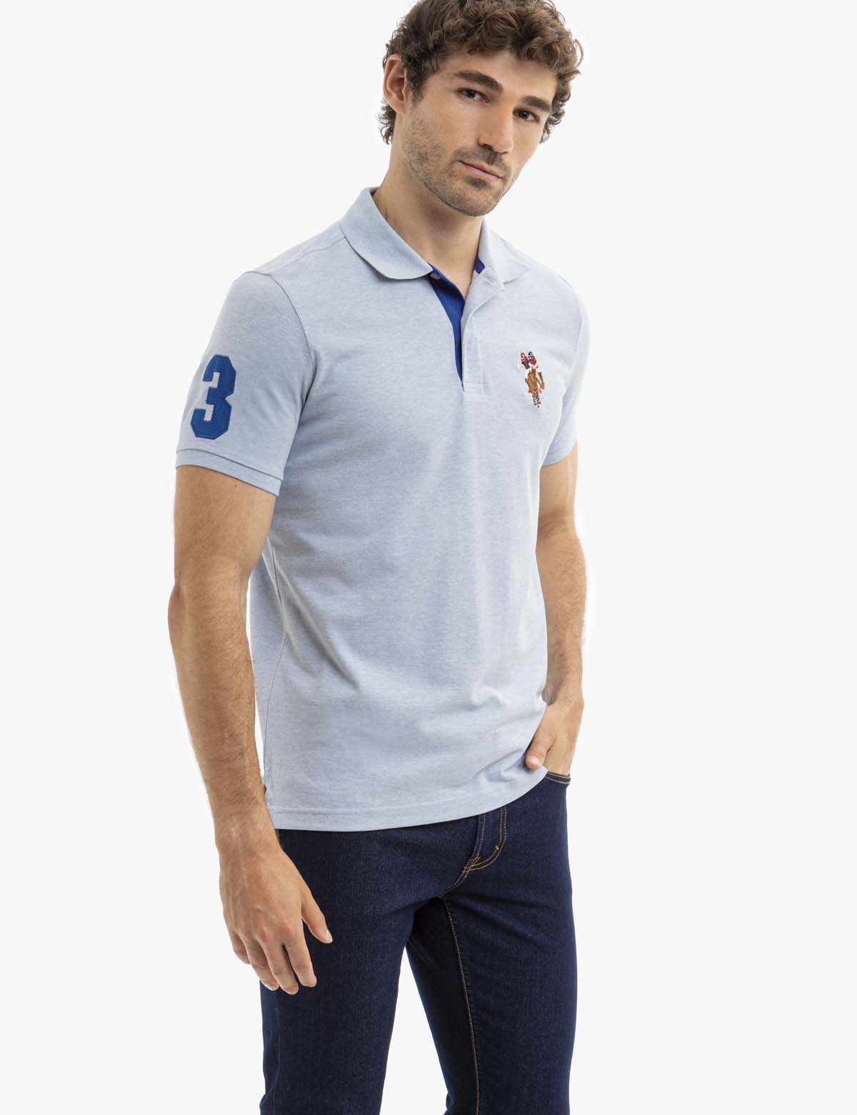 Big Logo Polo Shirt for Men | 100% Cotton & Embroidered Design