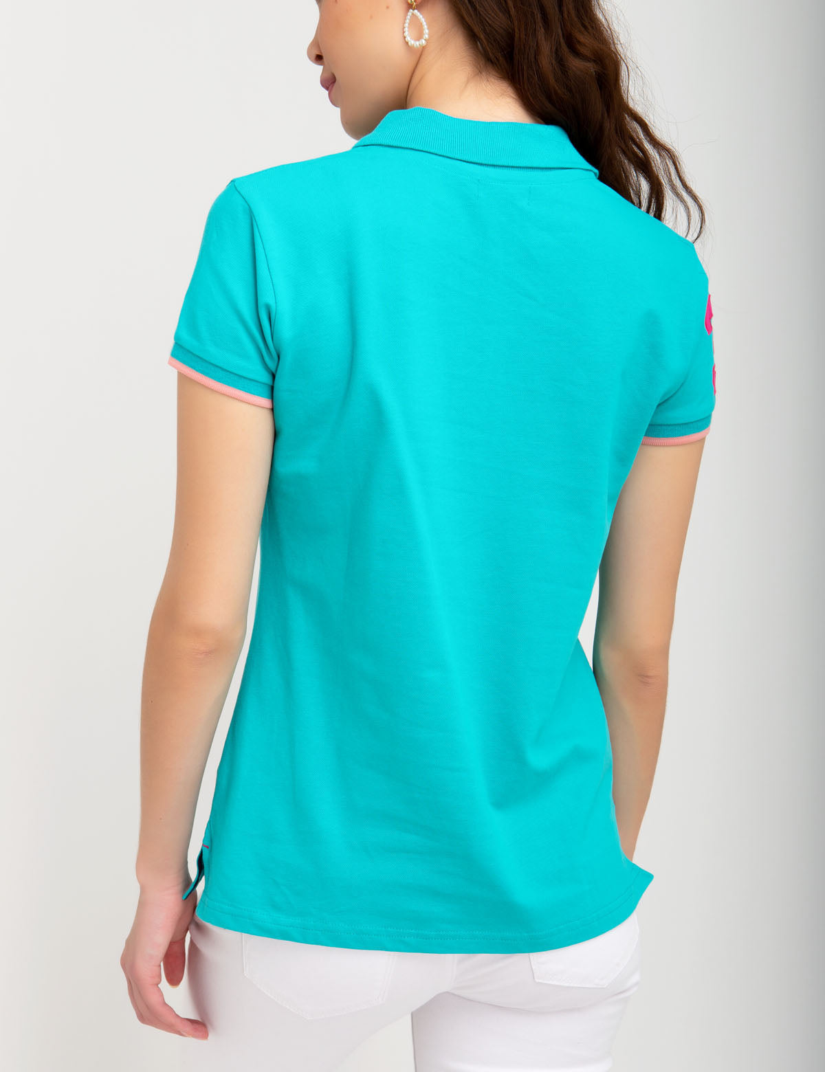 Multi-Color Pique Polo Shirt with Vented Sides | Cotton Blend
