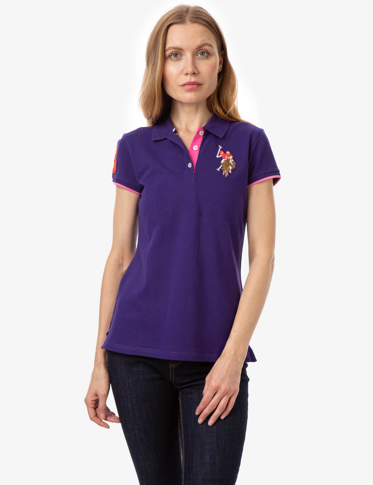 Multi-Color Pique Polo Shirt with Vented Sides | Cotton Blend