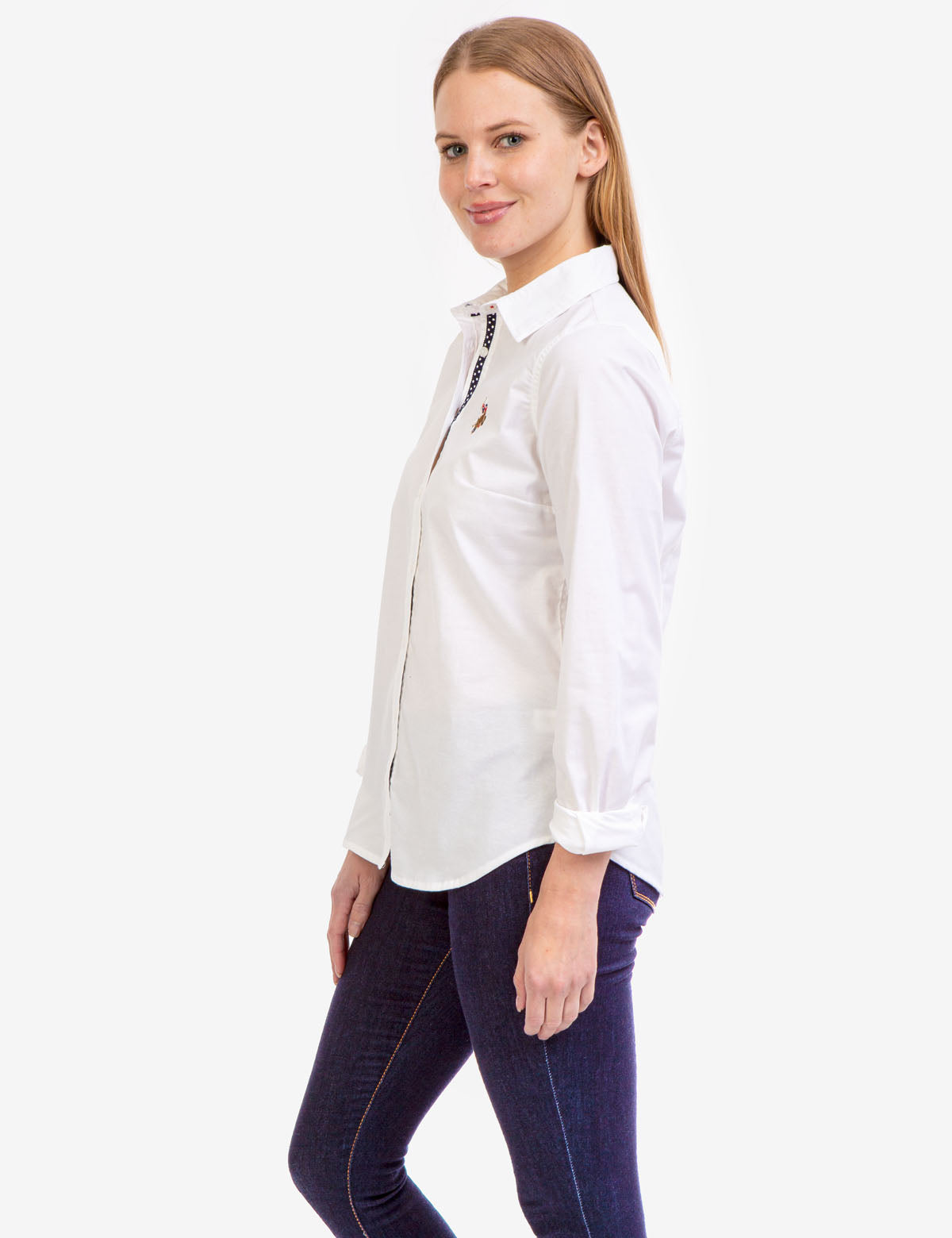 Multi-Tonal Oxford Shirt with Small Logo | Classic Button-Up