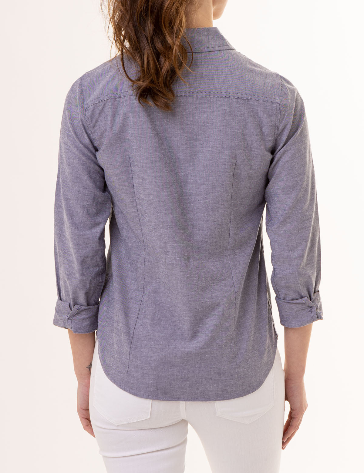 Multi-Tonal Oxford Shirt with Small Logo | Classic Button-Up