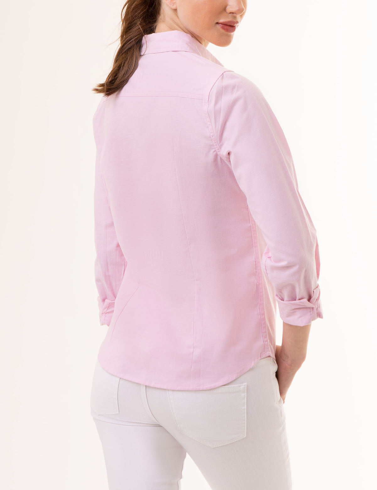 Multi-Tonal Oxford Shirt with Small Logo | Classic Button-Up