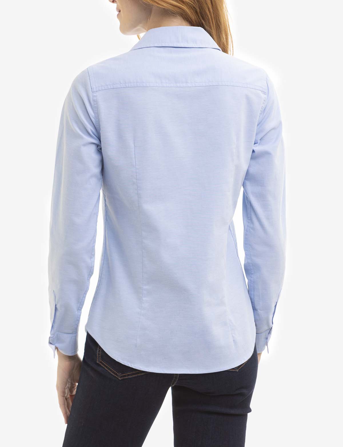 Multi-Tonal Oxford Shirt with Small Logo | Classic Button-Up