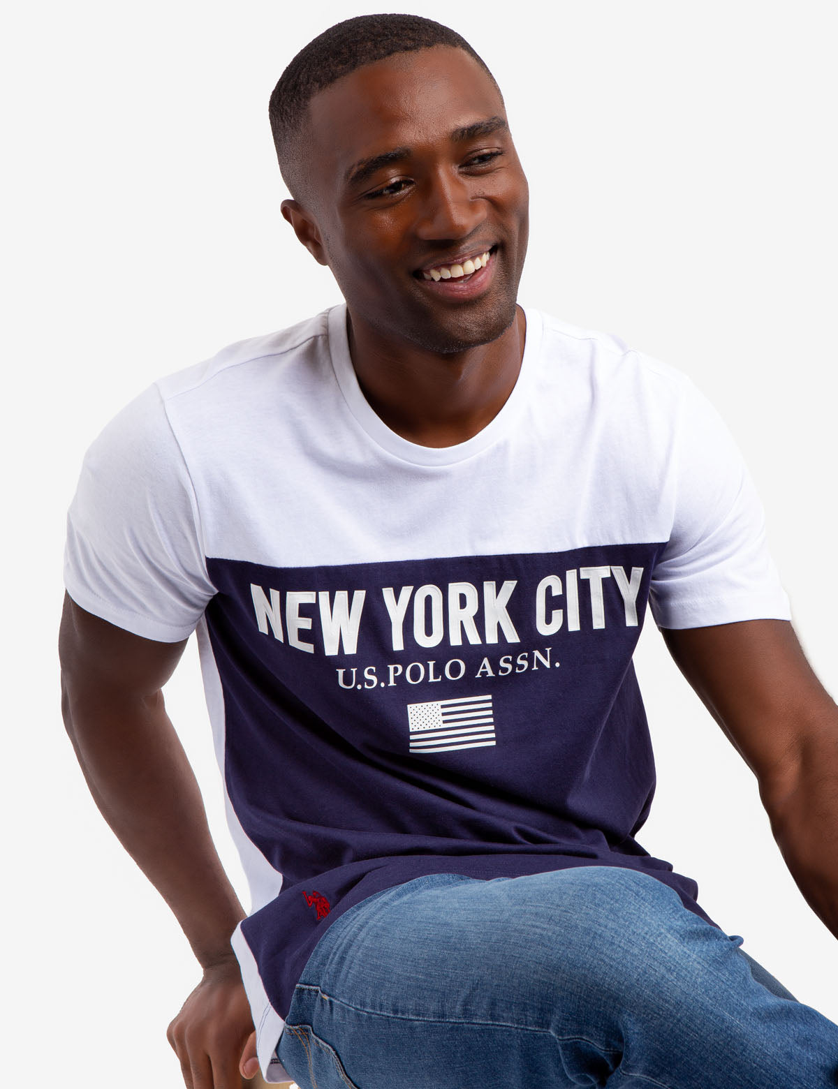 New York City Colorblock Graphic T-Shirt | Crew Neck Short Sleeve