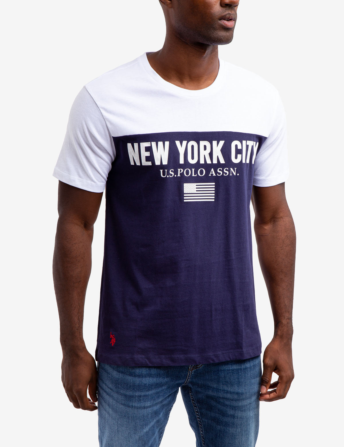 New York City Colorblock Graphic T-Shirt | Crew Neck Short Sleeve
