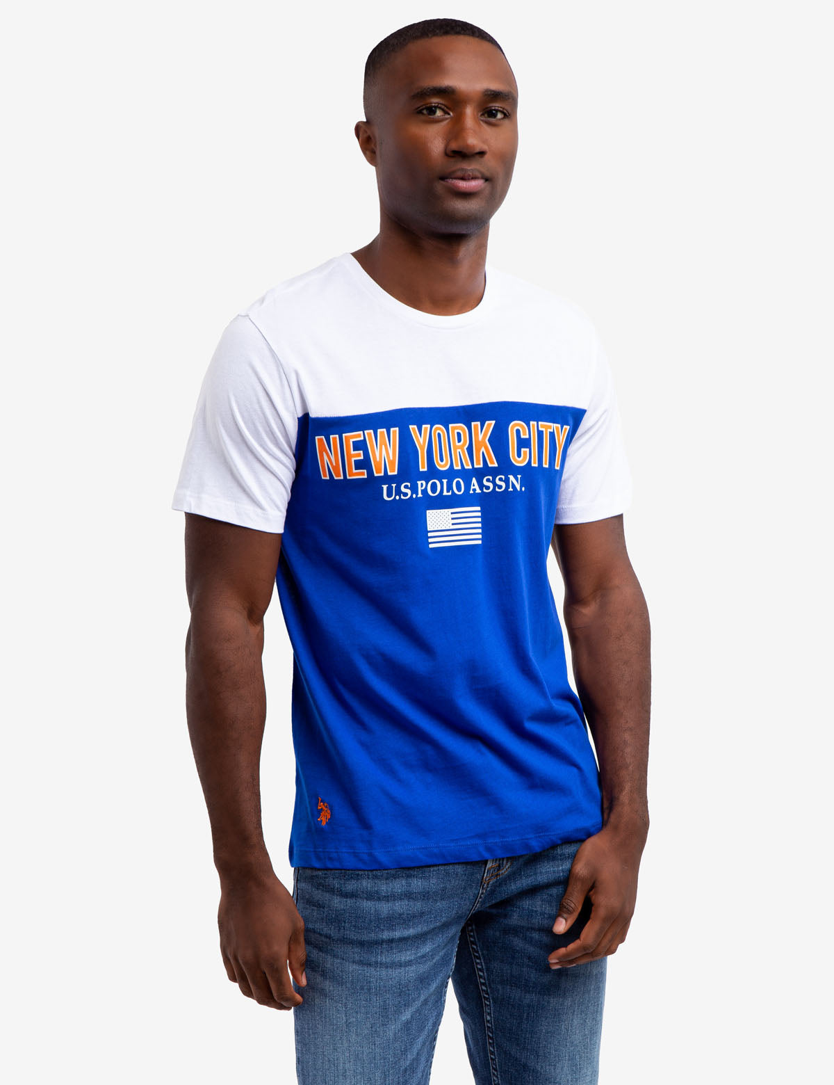 New York City Colorblock Graphic T-Shirt | Crew Neck Short Sleeve