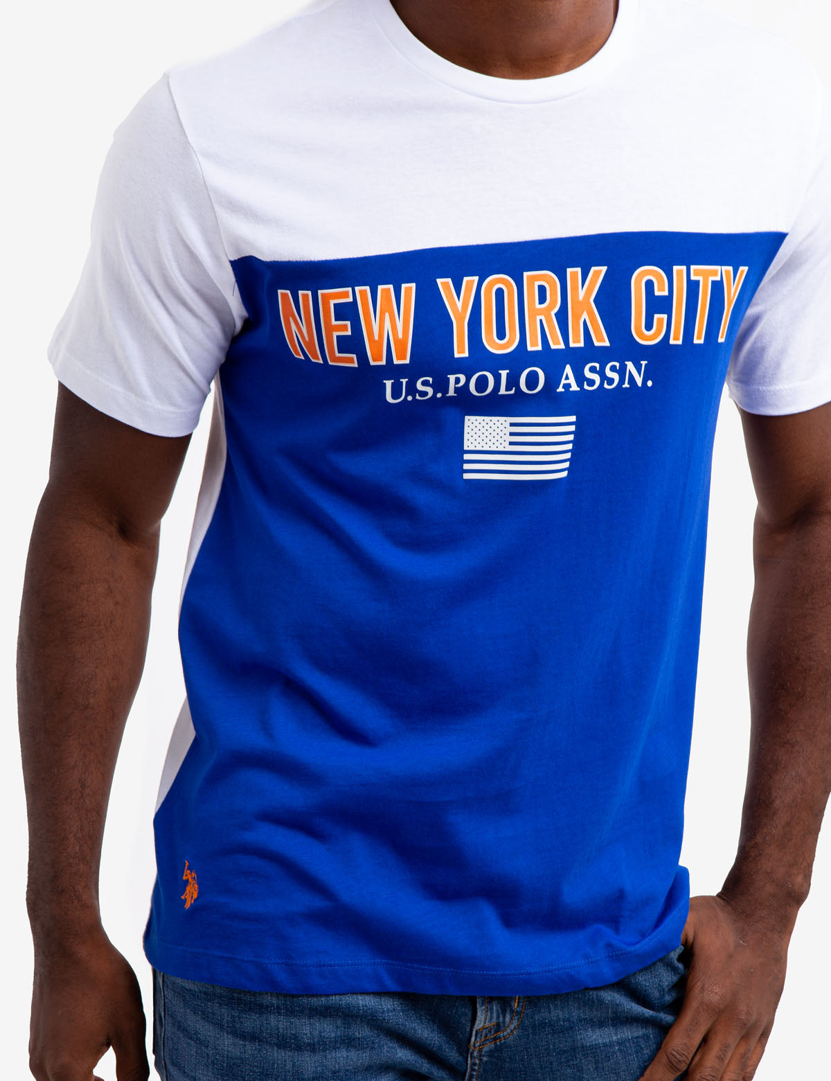 New York City Colorblock Graphic T-Shirt | Crew Neck Short Sleeve