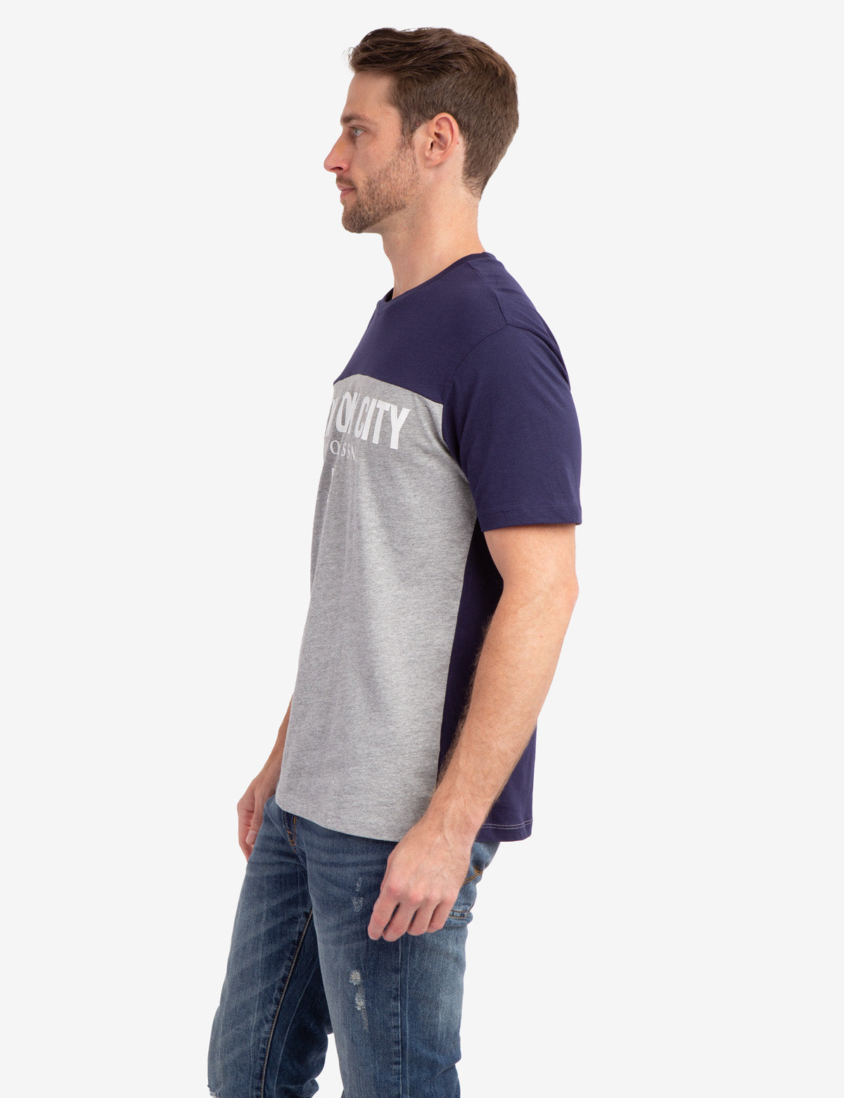 New York City Colorblock Graphic T-Shirt | Crew Neck Short Sleeve