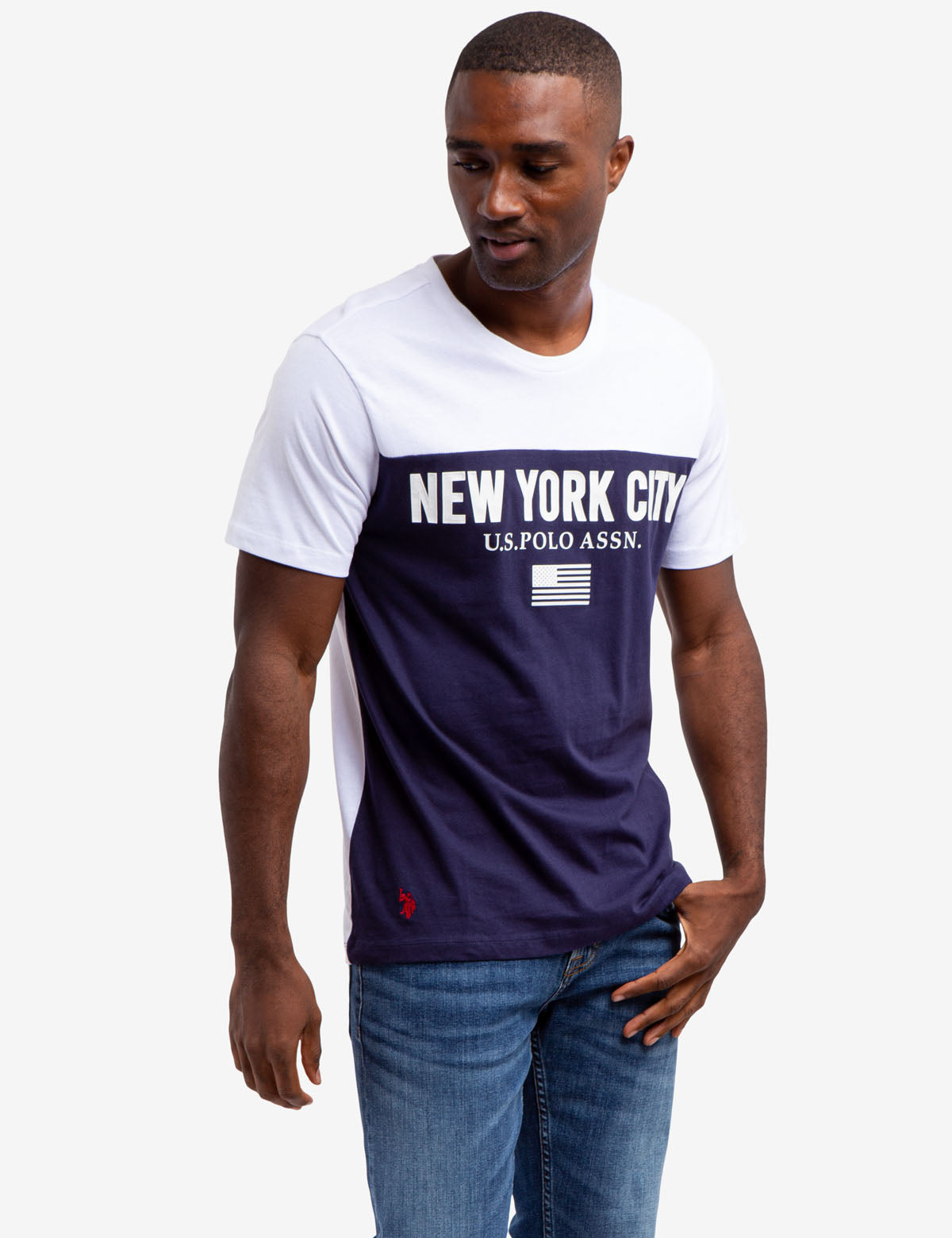 New York City Colorblock Graphic T-Shirt | Crew Neck Short Sleeve