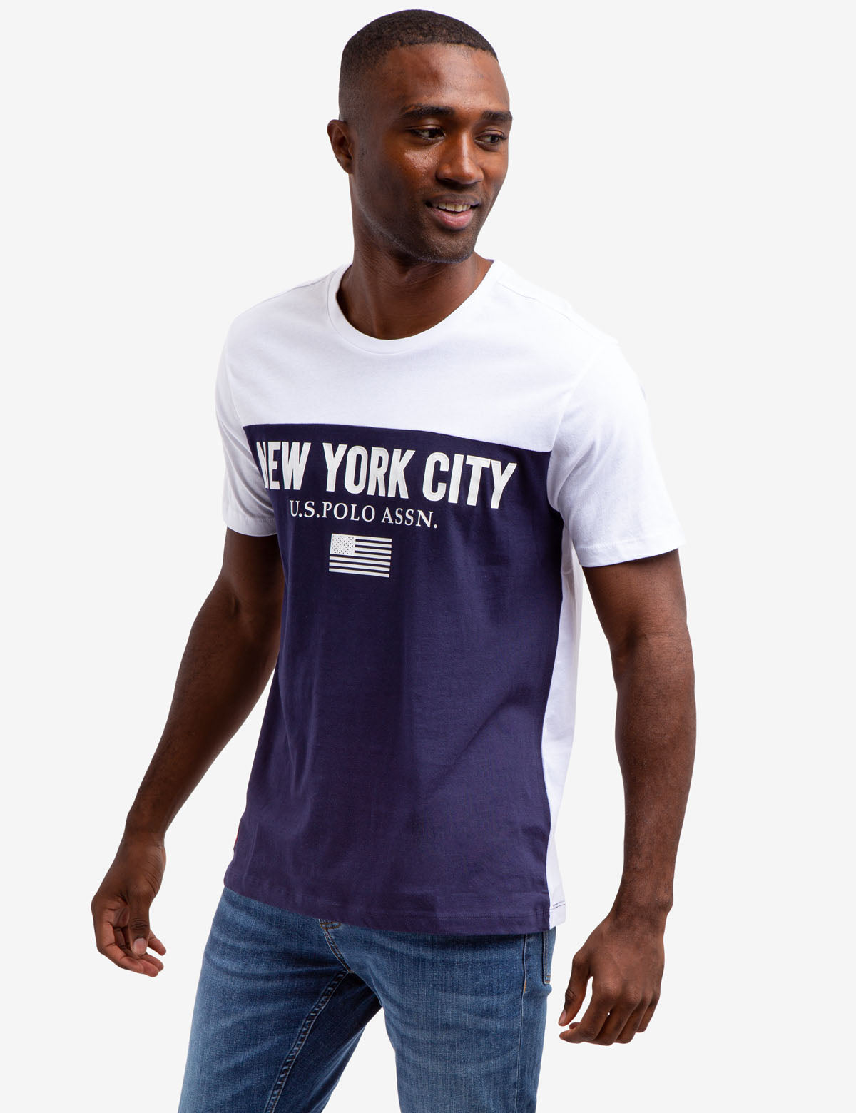 New York City Colorblock Graphic T-Shirt | Crew Neck Short Sleeve