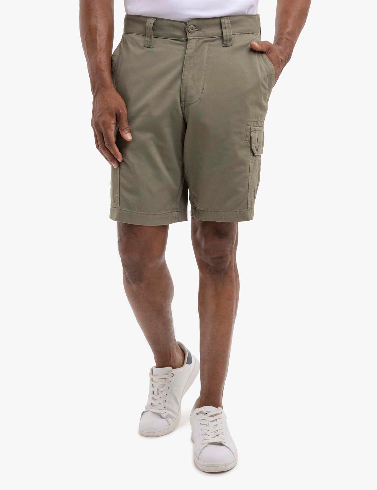 Classic Twill Cargo Shorts for Men | Durable & Comfortable