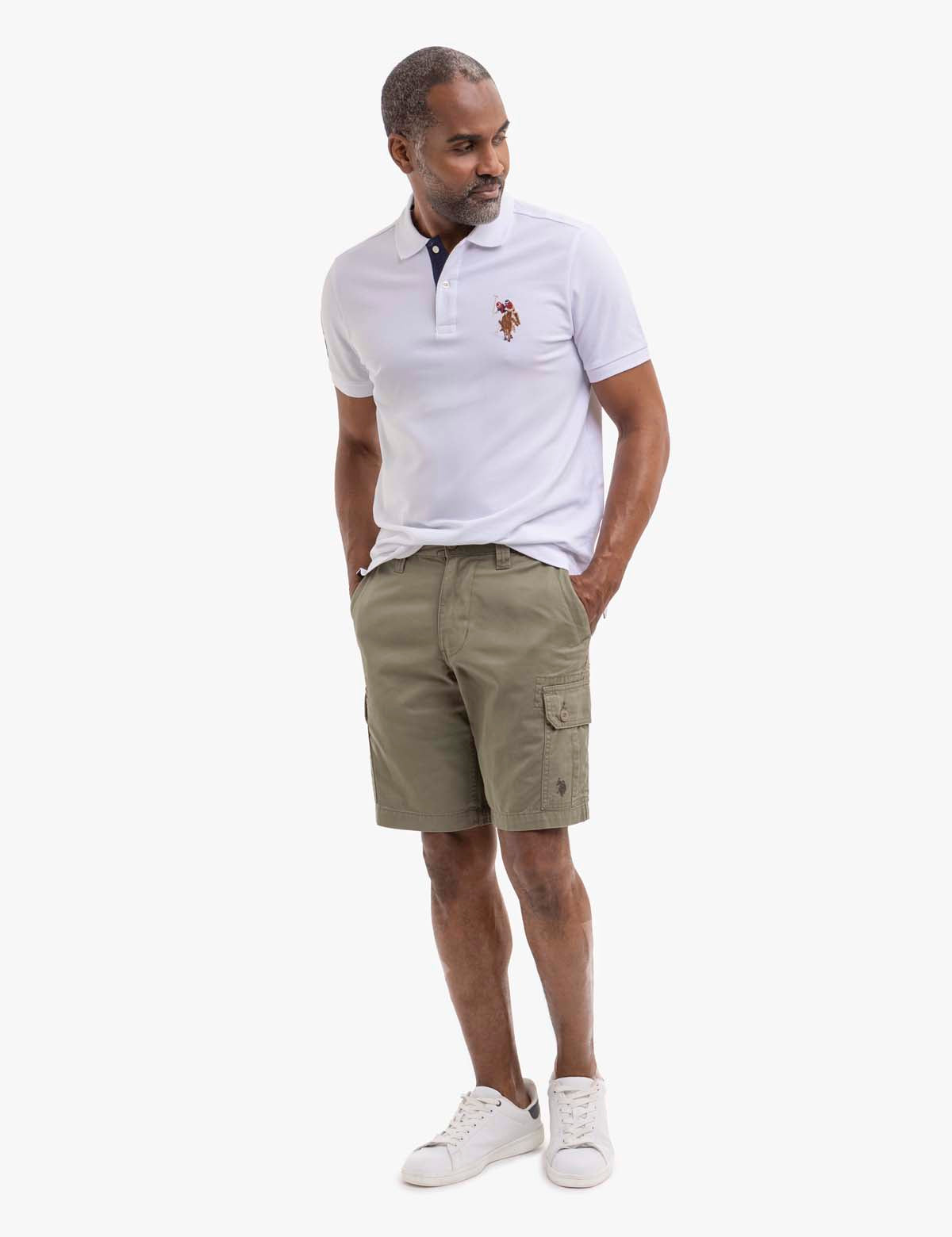 Classic Twill Cargo Shorts for Men | Durable & Comfortable