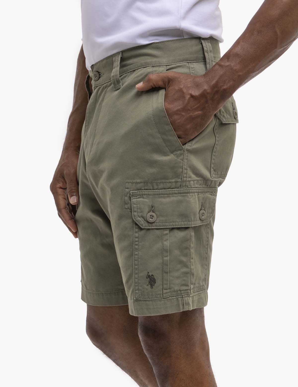 Classic Twill Cargo Shorts for Men | Durable & Comfortable