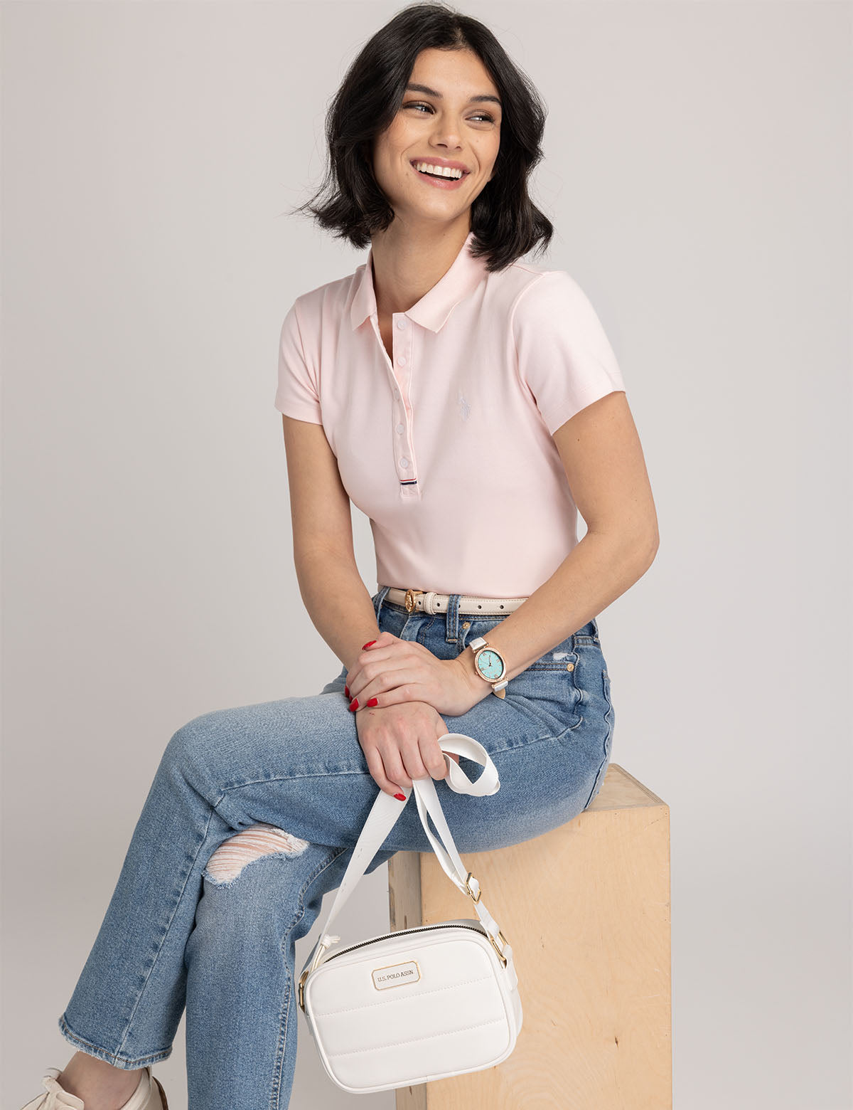 Quilted Crossbody Bag with Adjustable Strap & Zip Closure | CHANNEL