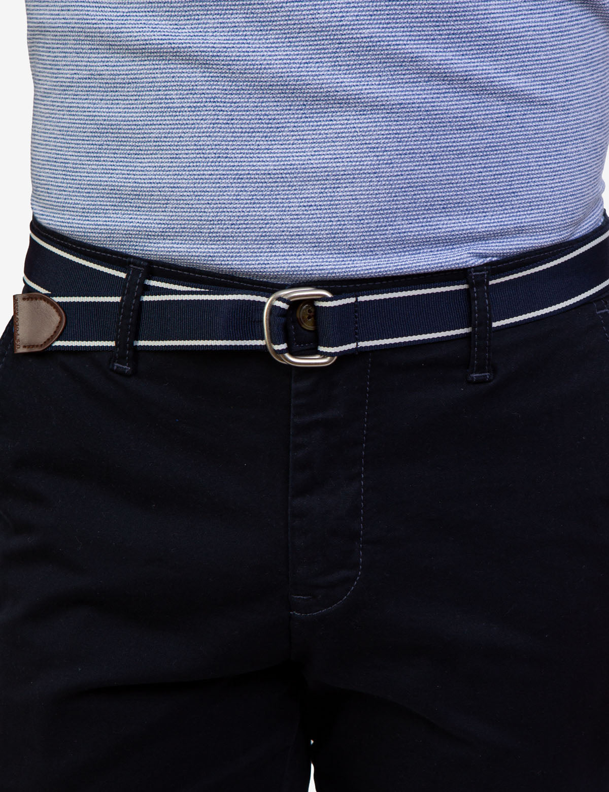 Men's Slim-Fit Belted Shorts with Zip Fly & Pockets | Hartford
