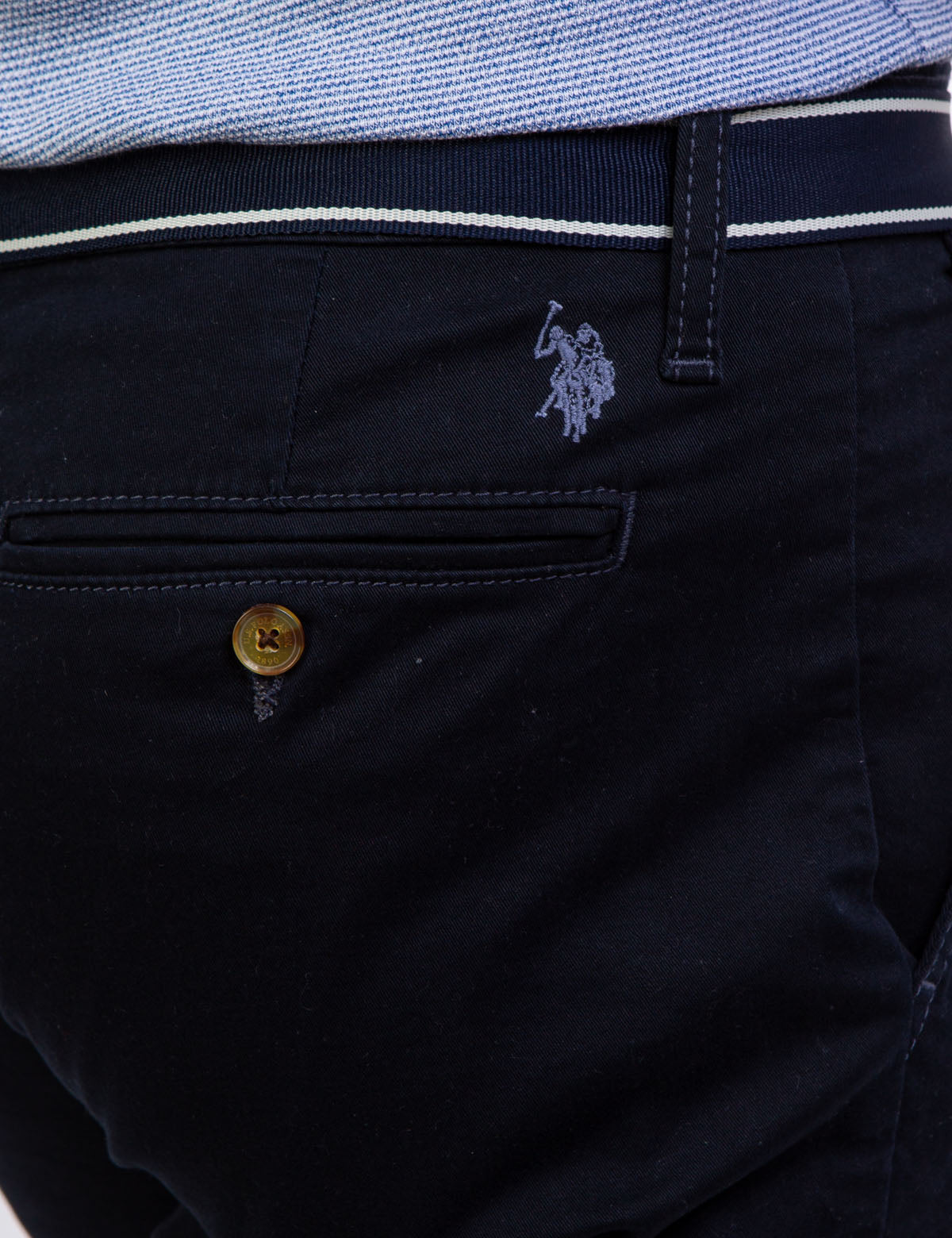 Men's Slim-Fit Belted Shorts with Zip Fly & Pockets | Hartford