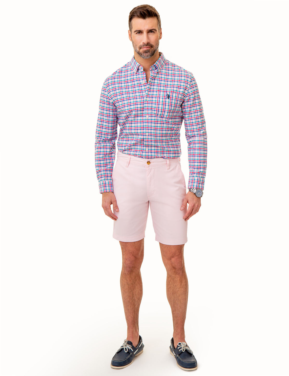Men's Cotton Twill Shorts with Spandex | Mason