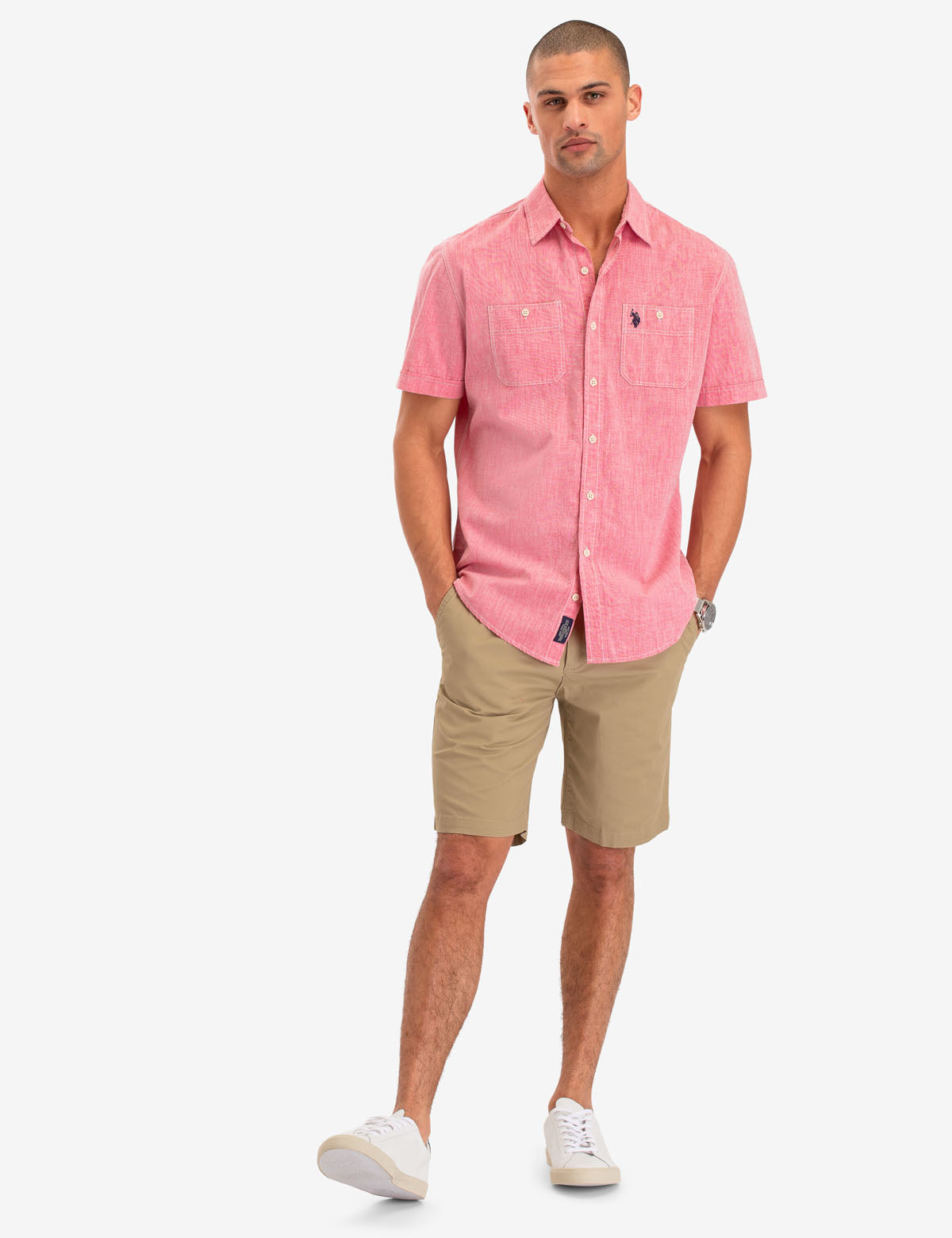 Men's Cotton Twill Shorts with Spandex | Mason