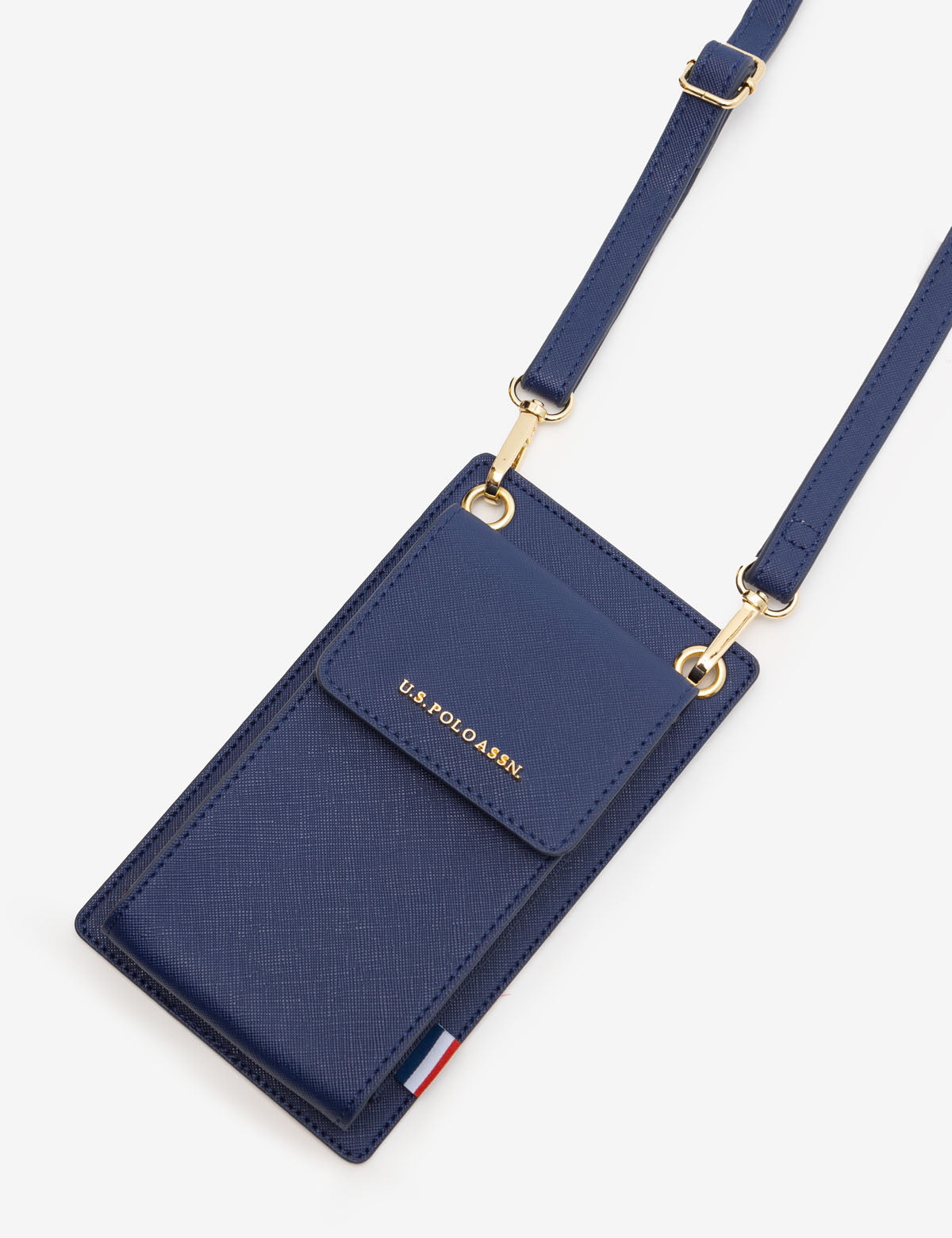 Crossbody Phone Bag with Card Slots & Snap Closure | PU Leather