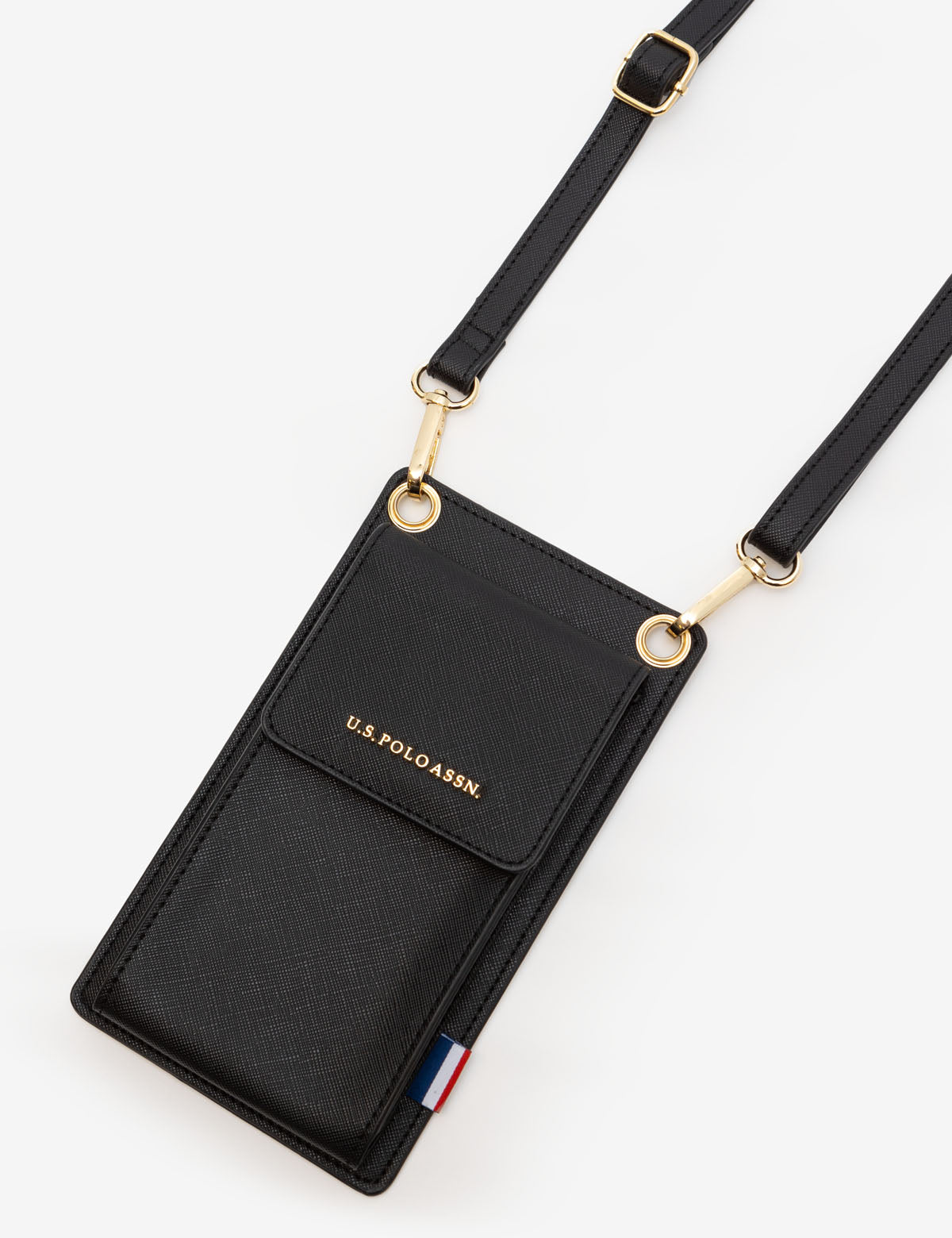 Crossbody Phone Bag with Card Slots & Snap Closure | PU Leather
