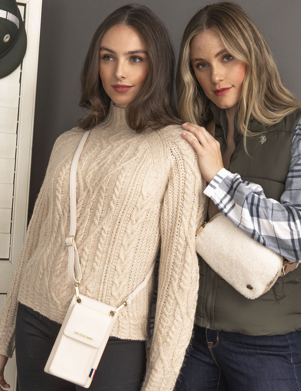 Crossbody Phone Bag with Card Slots & Snap Closure | PU Leather