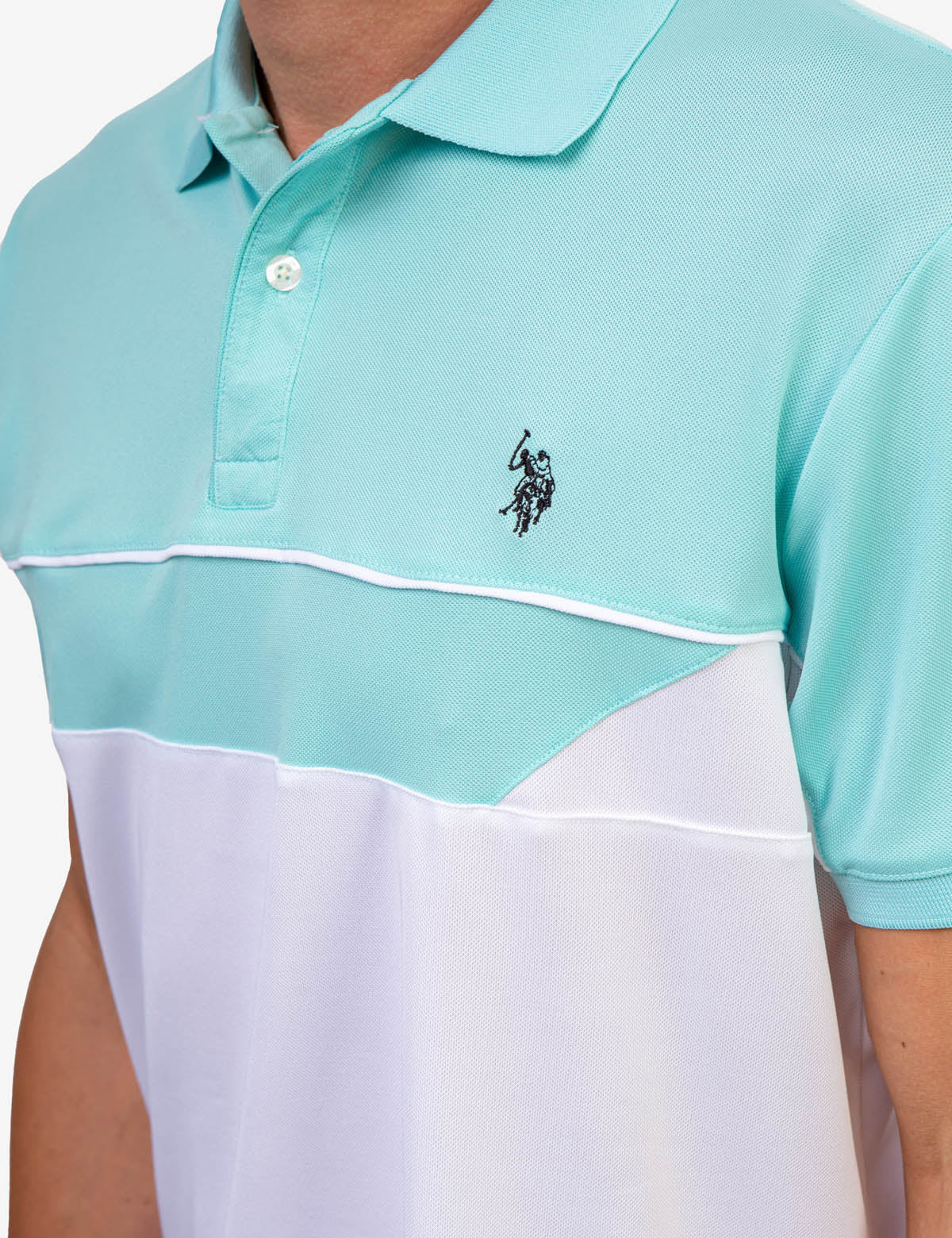 Colorblock Polo Shirt with Moisture-Wicking Fabric | U.S. POLO ASSN.