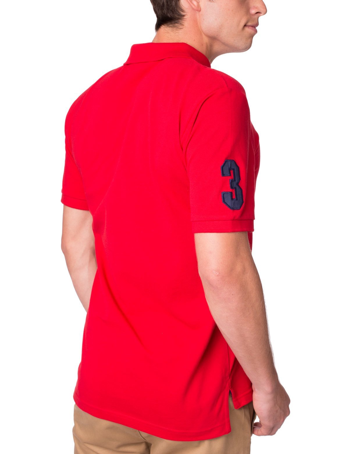 Multi-Color Logo Polo Shirt with Contrast Placket | Pique Mesh