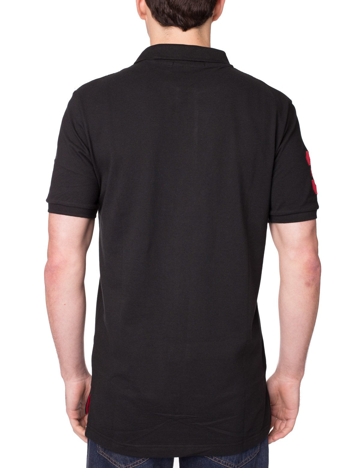 Multi-Color Logo Polo Shirt with Contrast Placket | Pique Mesh