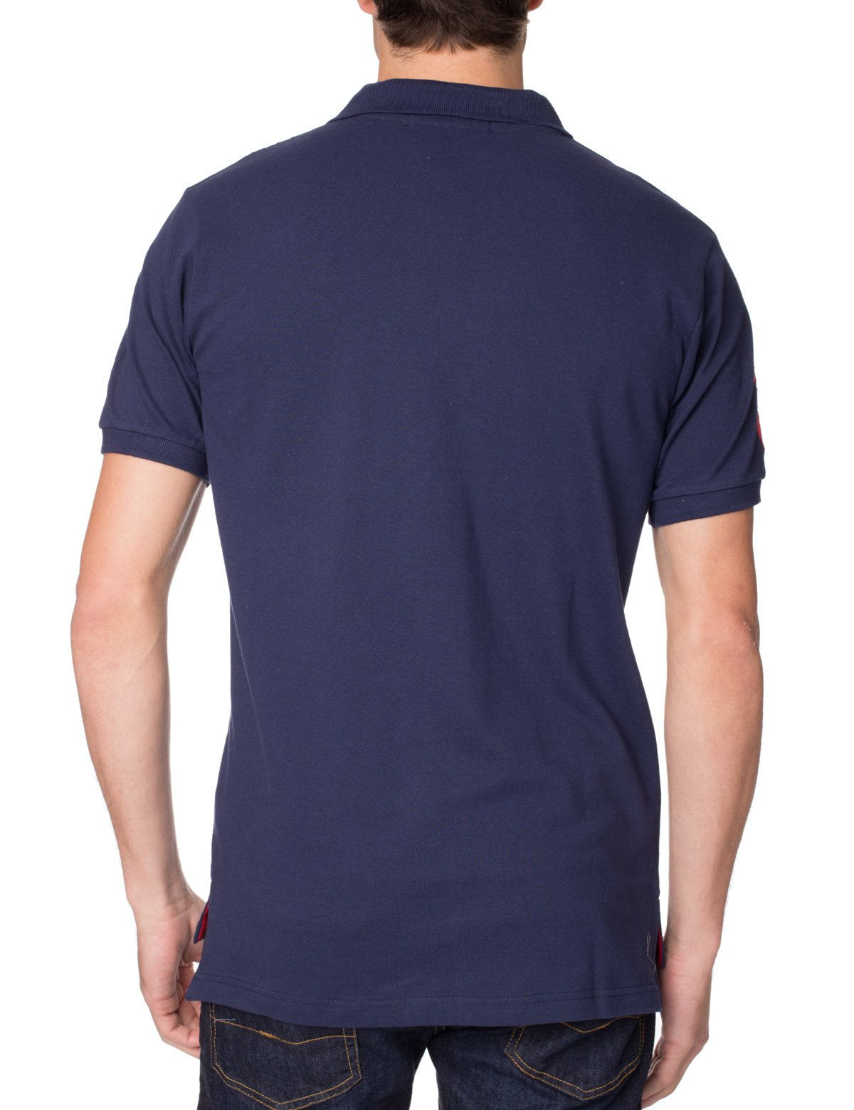 Multi-Color Logo Polo Shirt with Contrast Placket | Pique Mesh