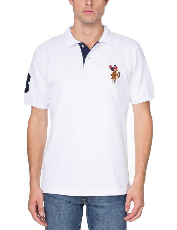 Multi-Color Logo Polo Shirt with Contrast Placket | Pique Mesh