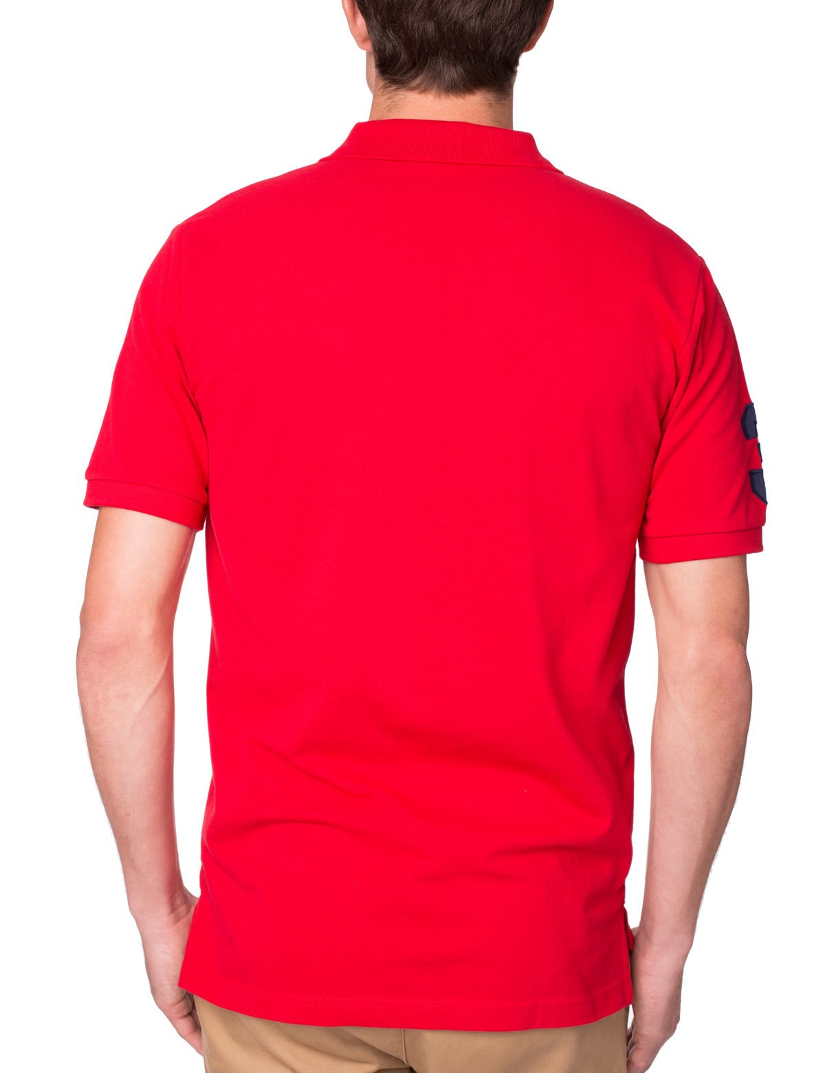 Multi-Color Logo Polo Shirt with Contrast Placket | Pique Mesh