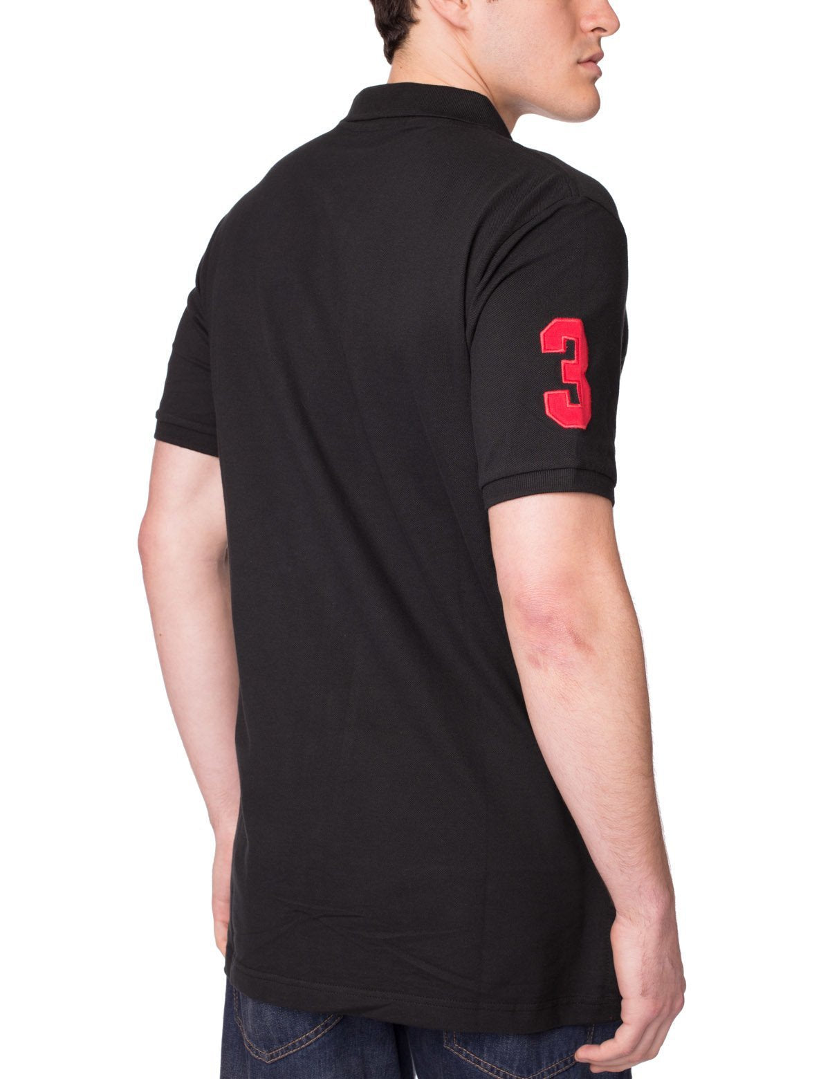 Multi-Color Logo Polo Shirt with Contrast Placket | Pique Mesh
